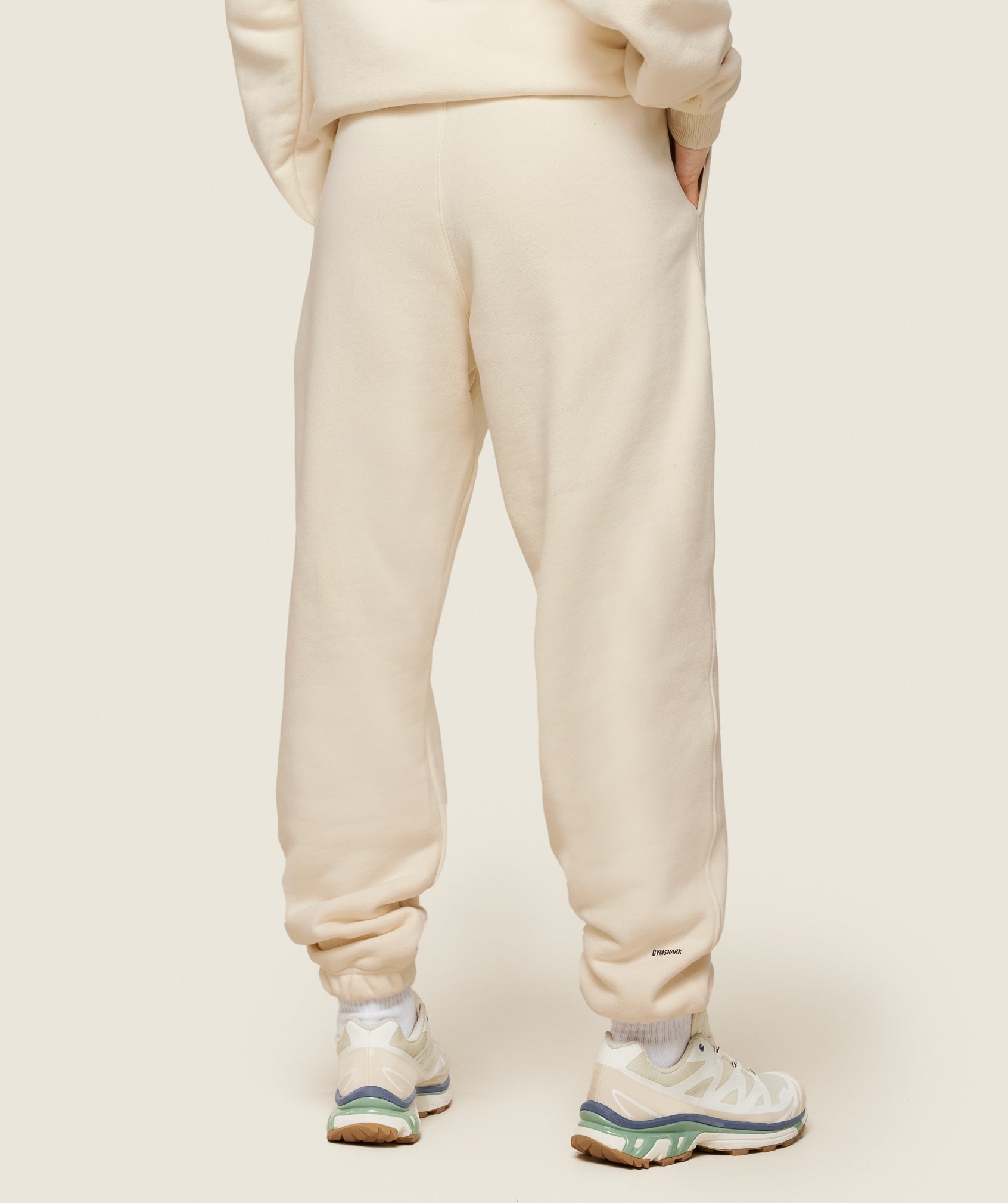 Phys Ed Graphic Sweatpants in Ecru White/Archive Brown - view 2