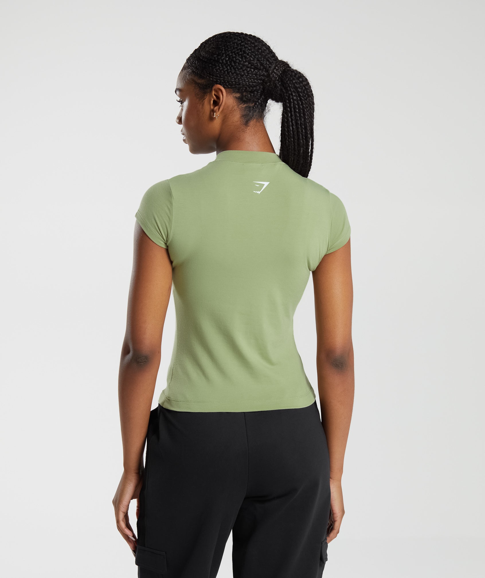 Phys Ed Graphic Body Fit T-Shirt in Light Sage Green - view 4