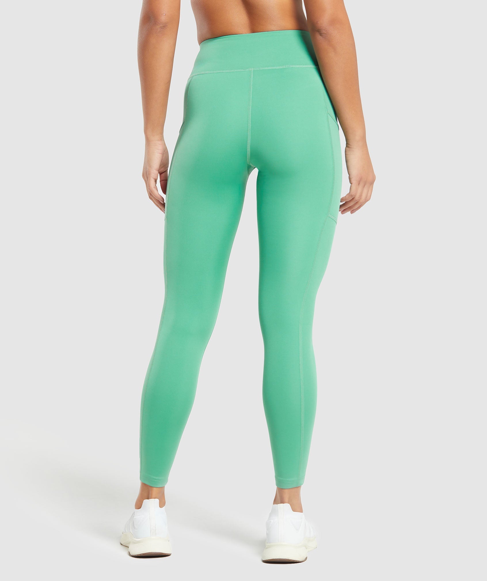 Pocket Leggings in Lagoon Green - view 3