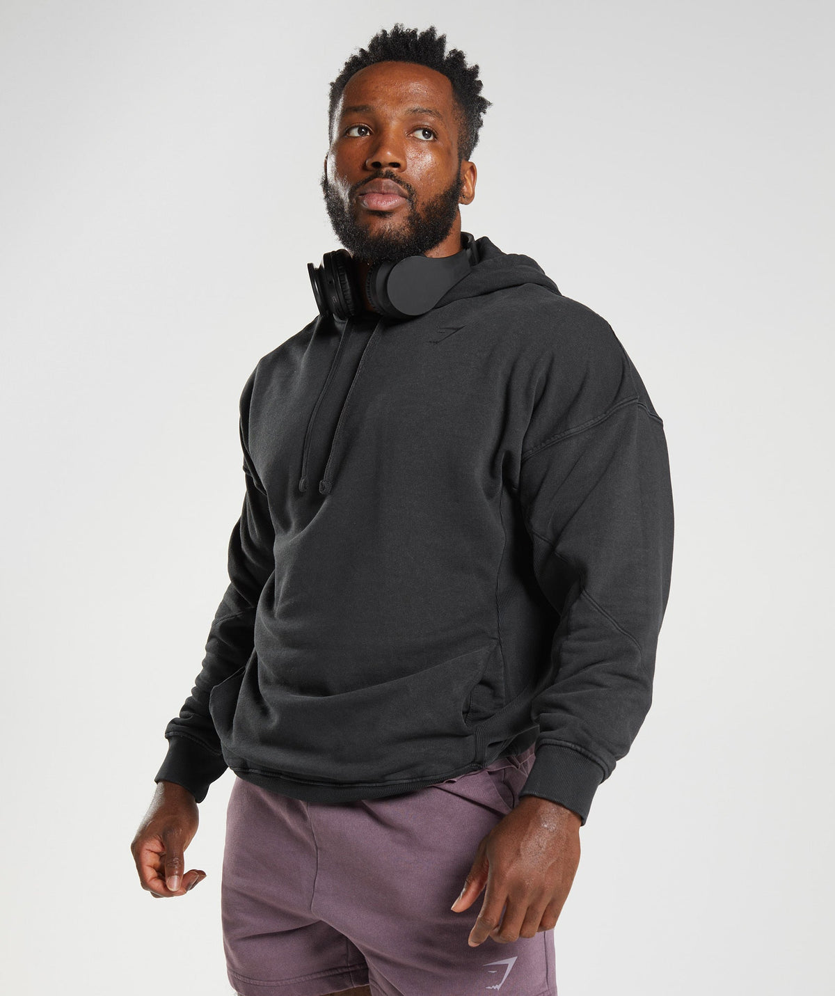 Gymshark Power Washed Hoodie - Black | Gymshark