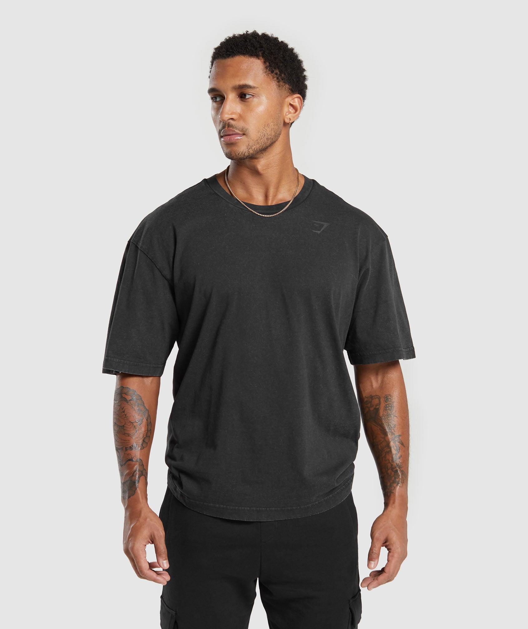 Power Washed T-Shirt in Black - view 2