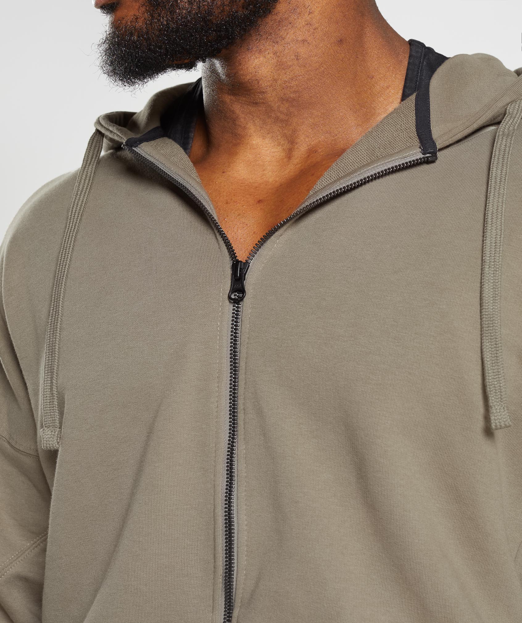 Power Zip Hoodie in Earthy Brown - view 5