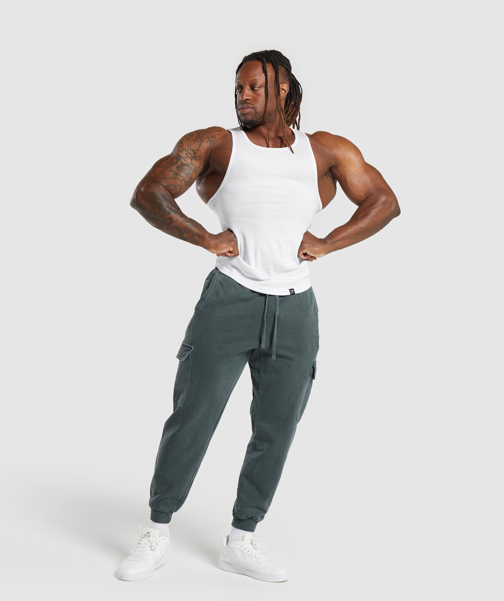 Premium Legacy Cargo Pants in Cargo Teal - view 4