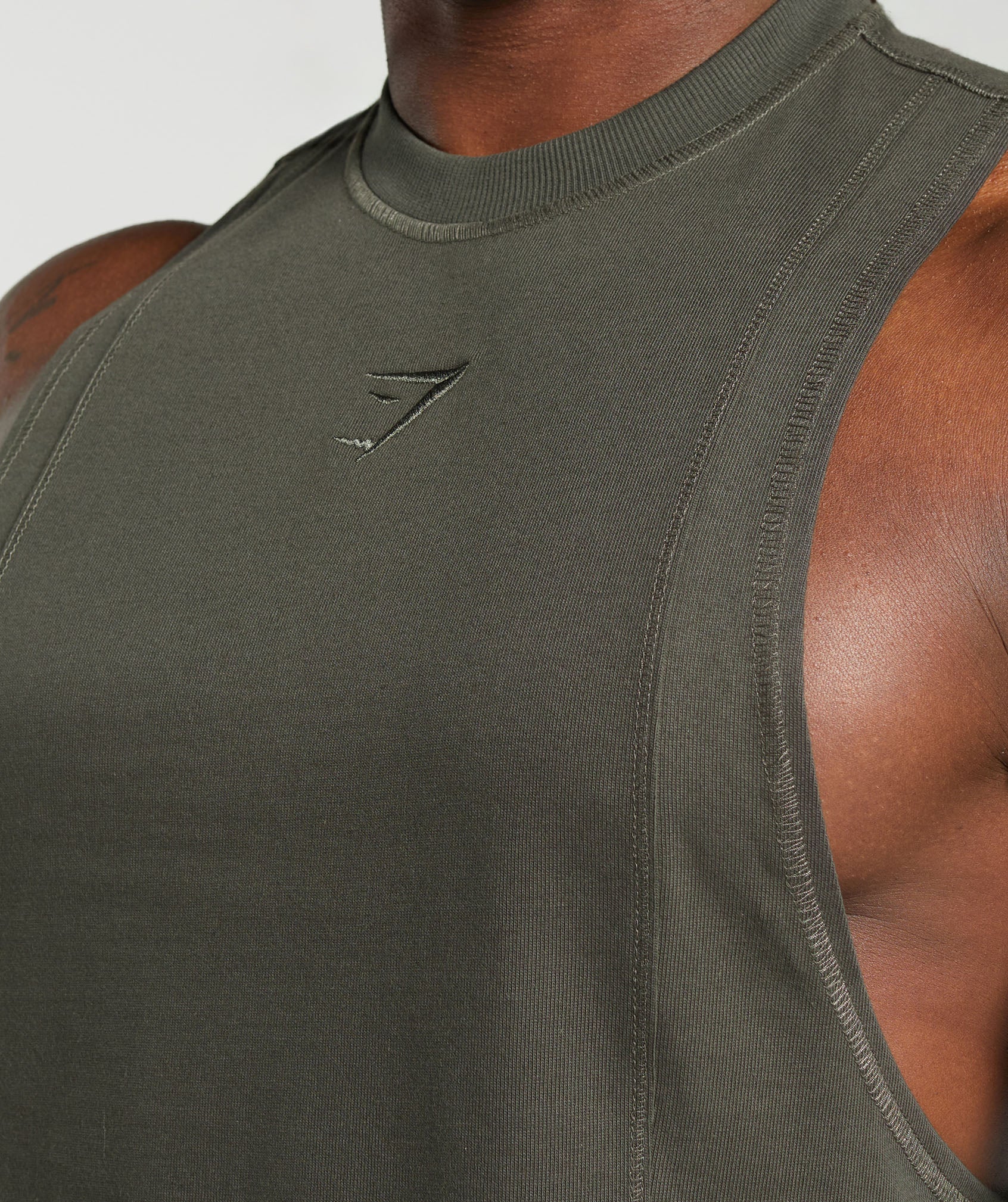 Premium Lifting Drop Arm Tank in Strength Green - view 4