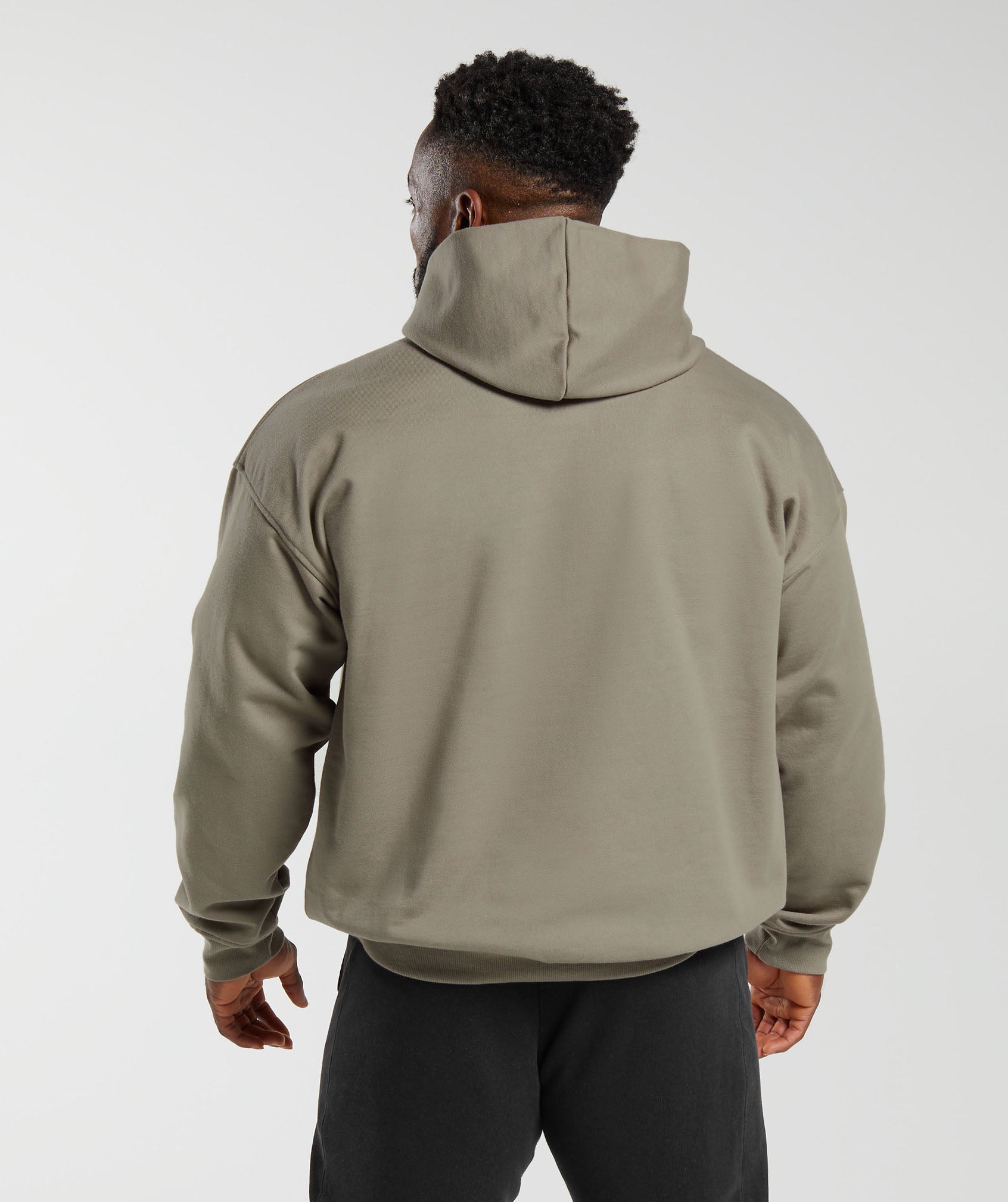 Gymshark Collegiate Hoodie - Pebble Grey/Acid Wash