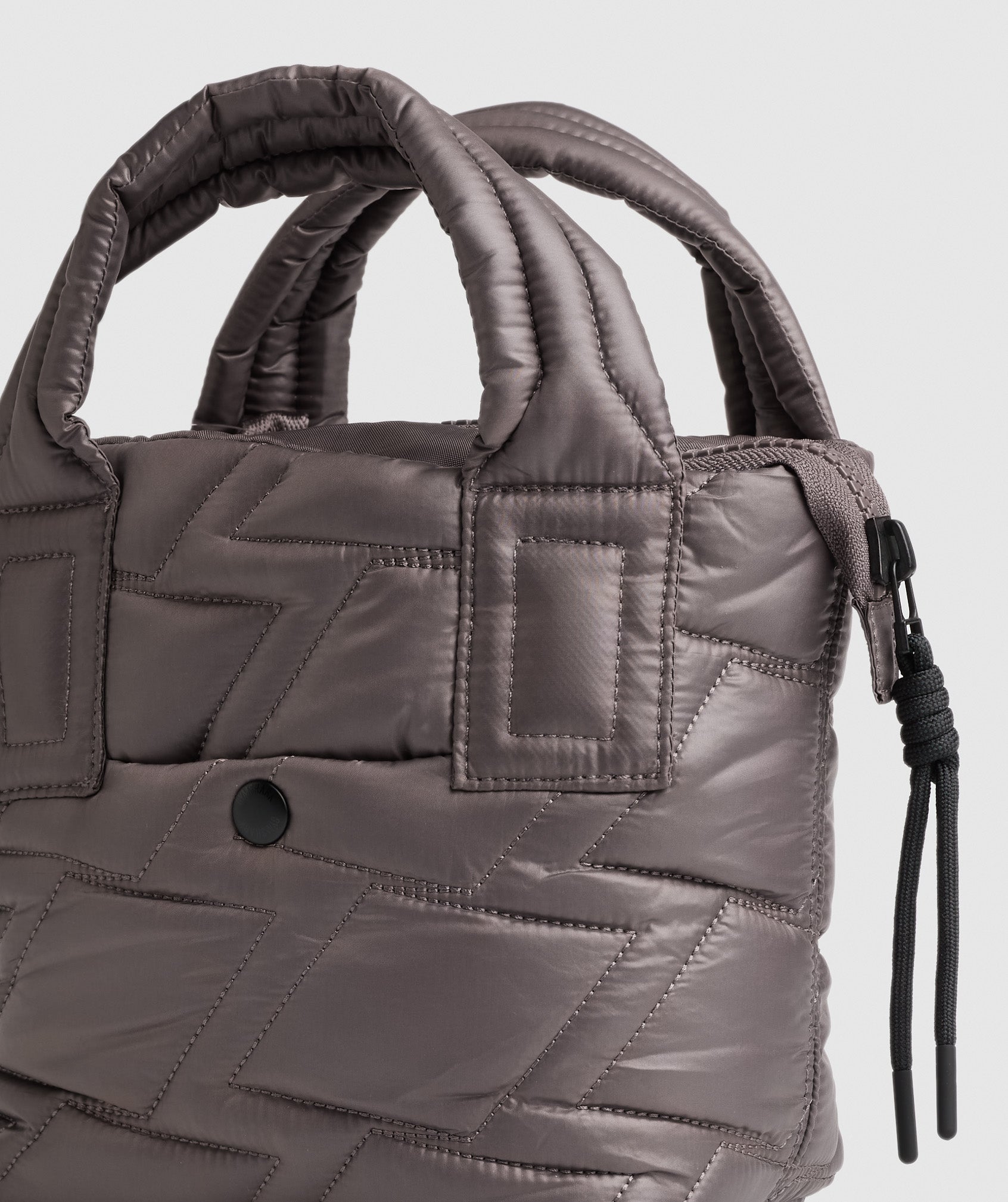 Gymshark Quilted Mini Tote - Cool Brown