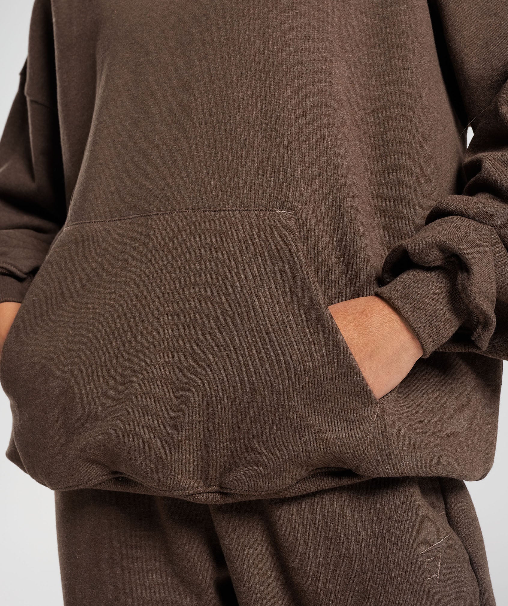 Rest Day Sweats Hoodie in Cozy Brown Marl - view 8