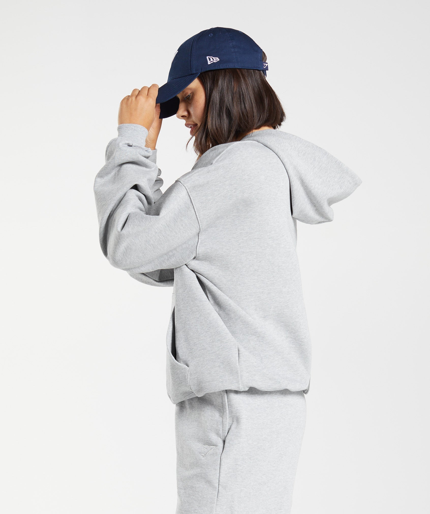Rest Day Sweats Hoodie in Light Grey Core Marl - view 3