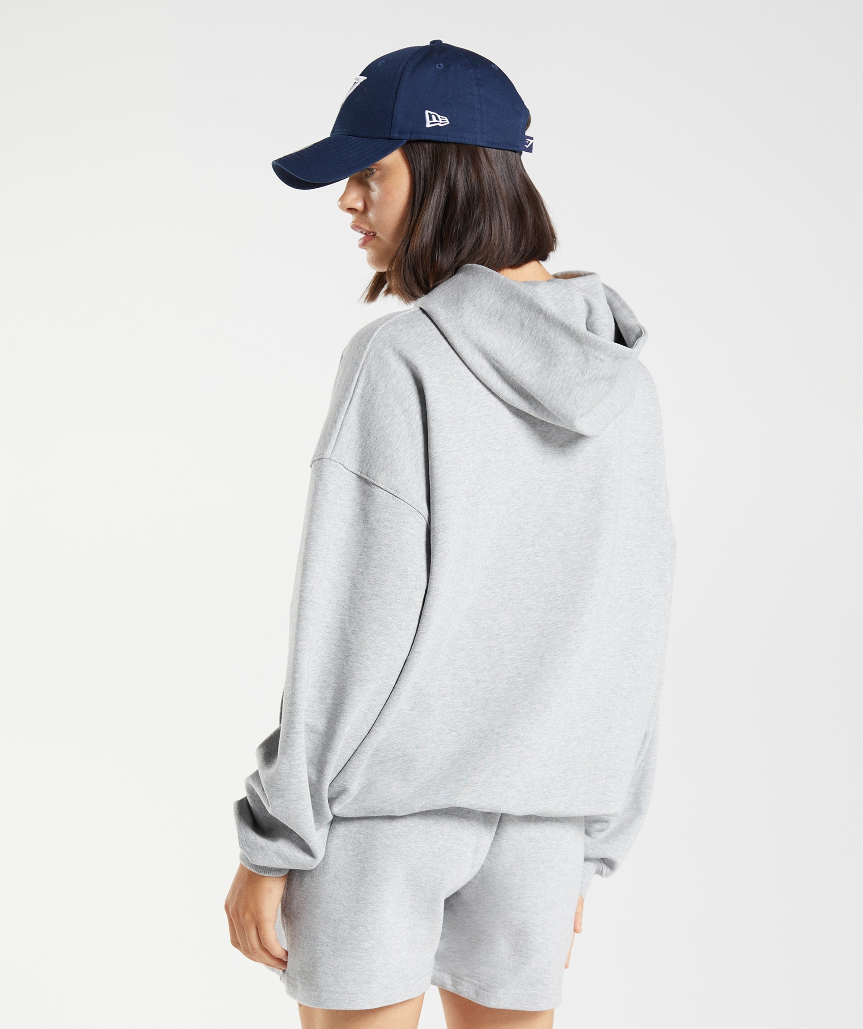 Rest Day Sweats Hoodie in Light Grey Core Marl - view 2