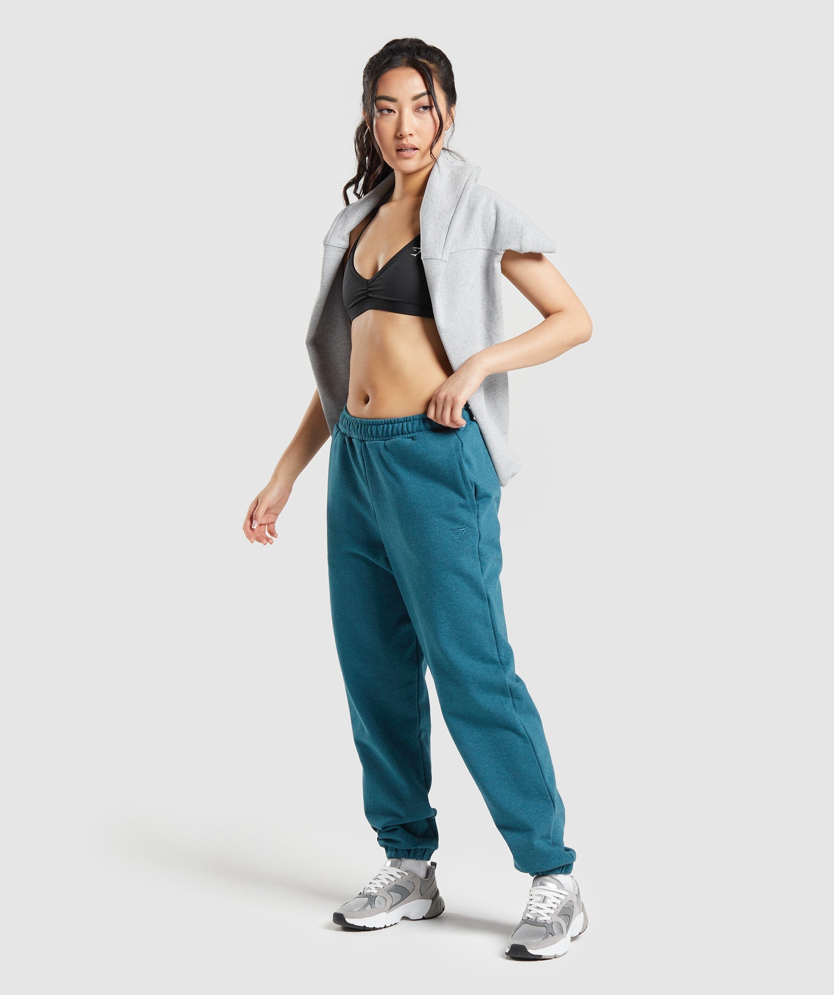 Rest Day Sweats Joggers in Steel Blue Marl - view 4