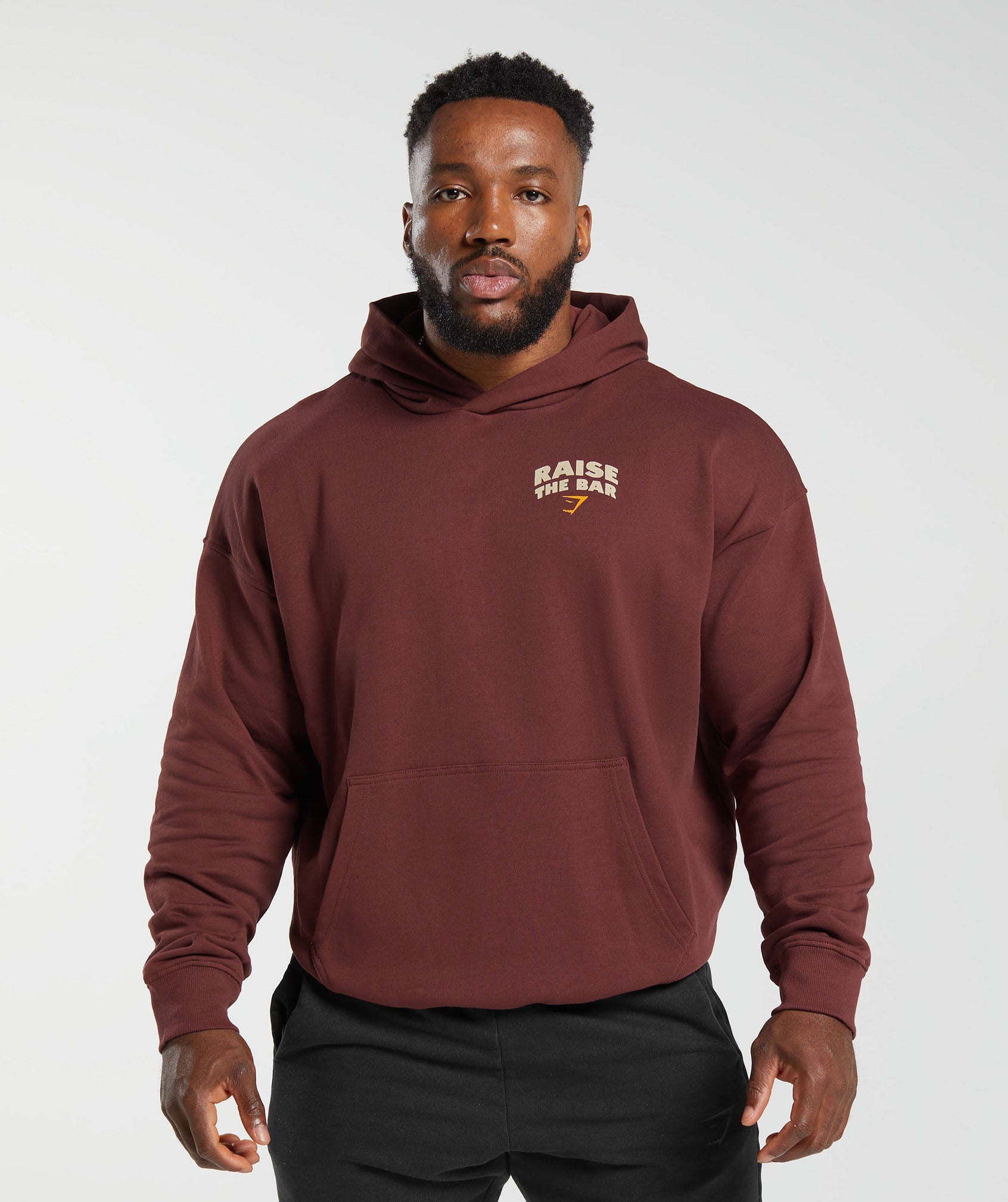 Raise the Bar Hoodie in Burgundy Brown - view 2