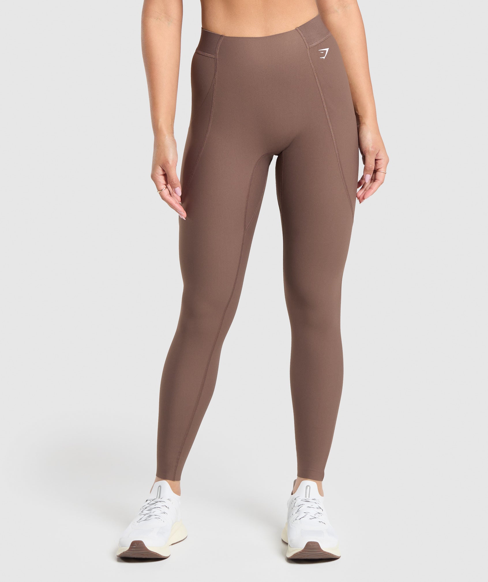 Raw Cut Leggings in Soft Brown - view 2