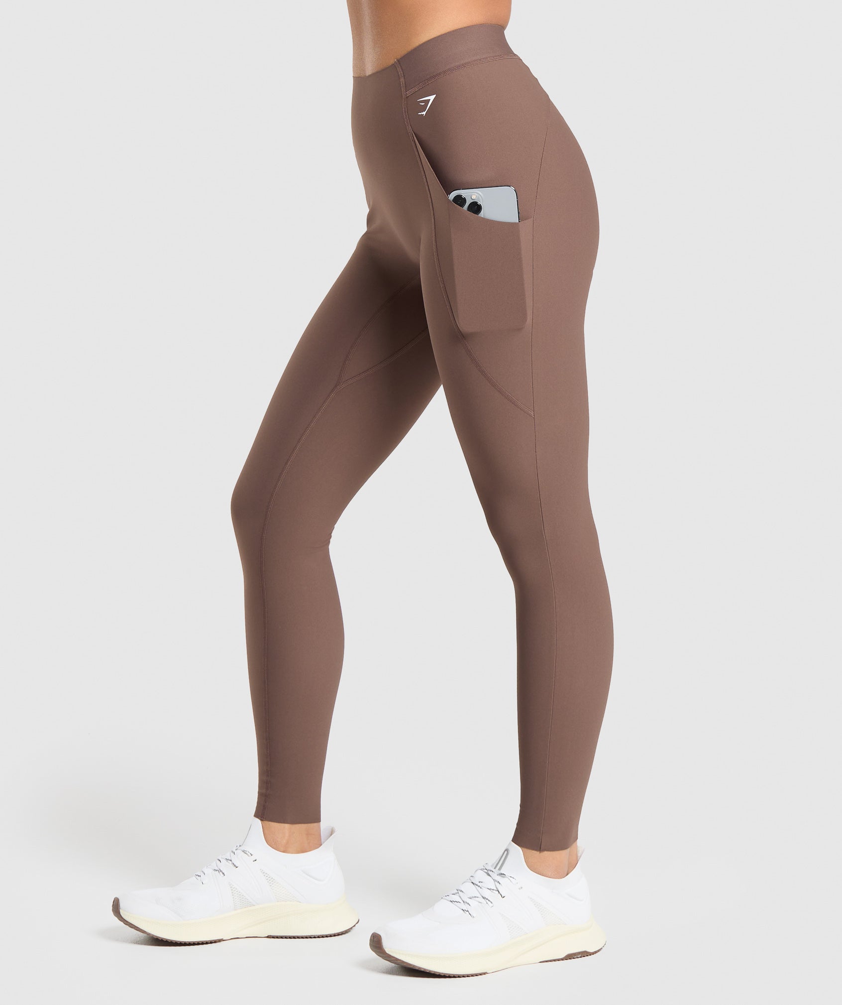 Raw Cut Legging in Soft Brown