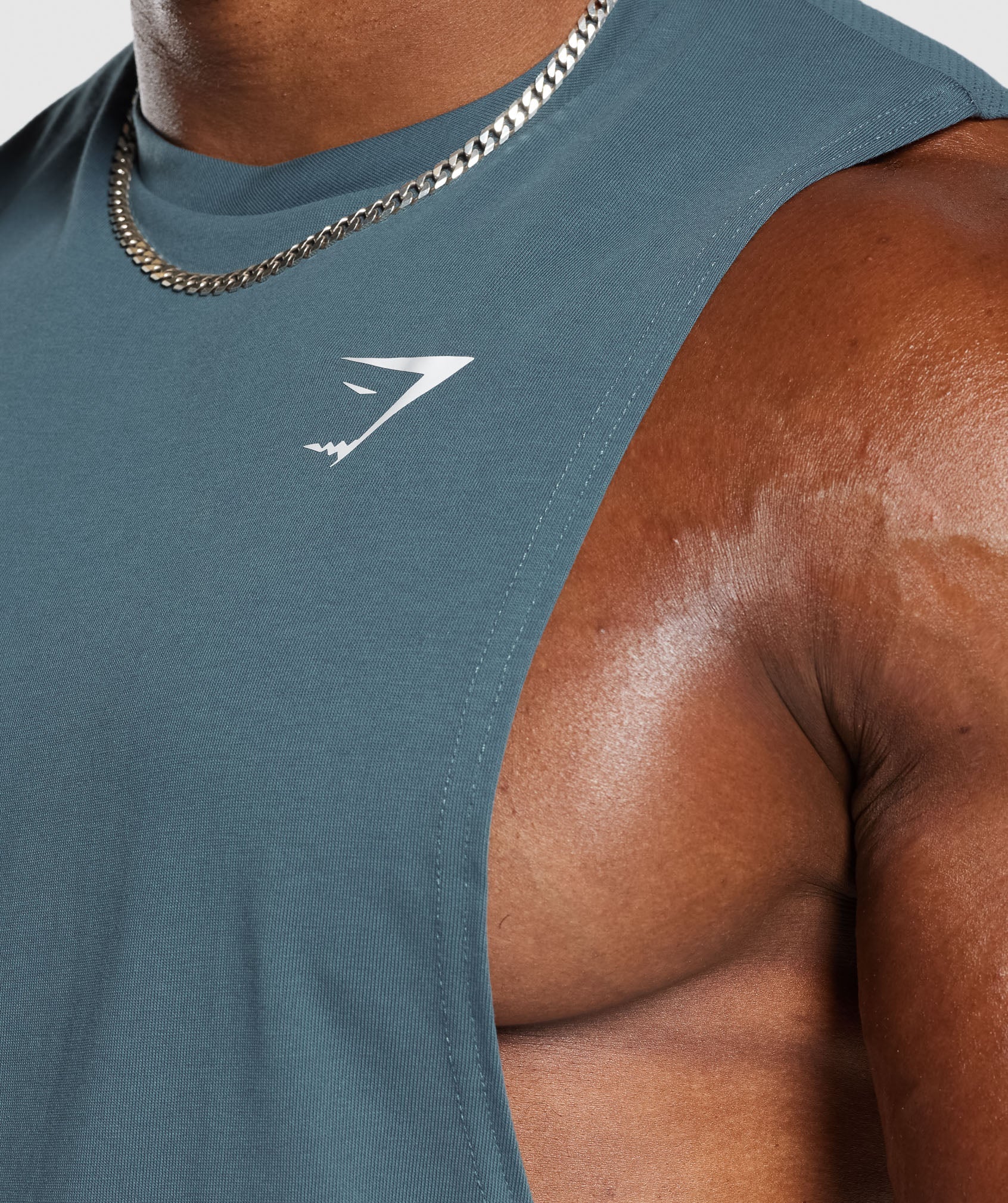 Gymshark React Drop Arm Tank - Dusk Green