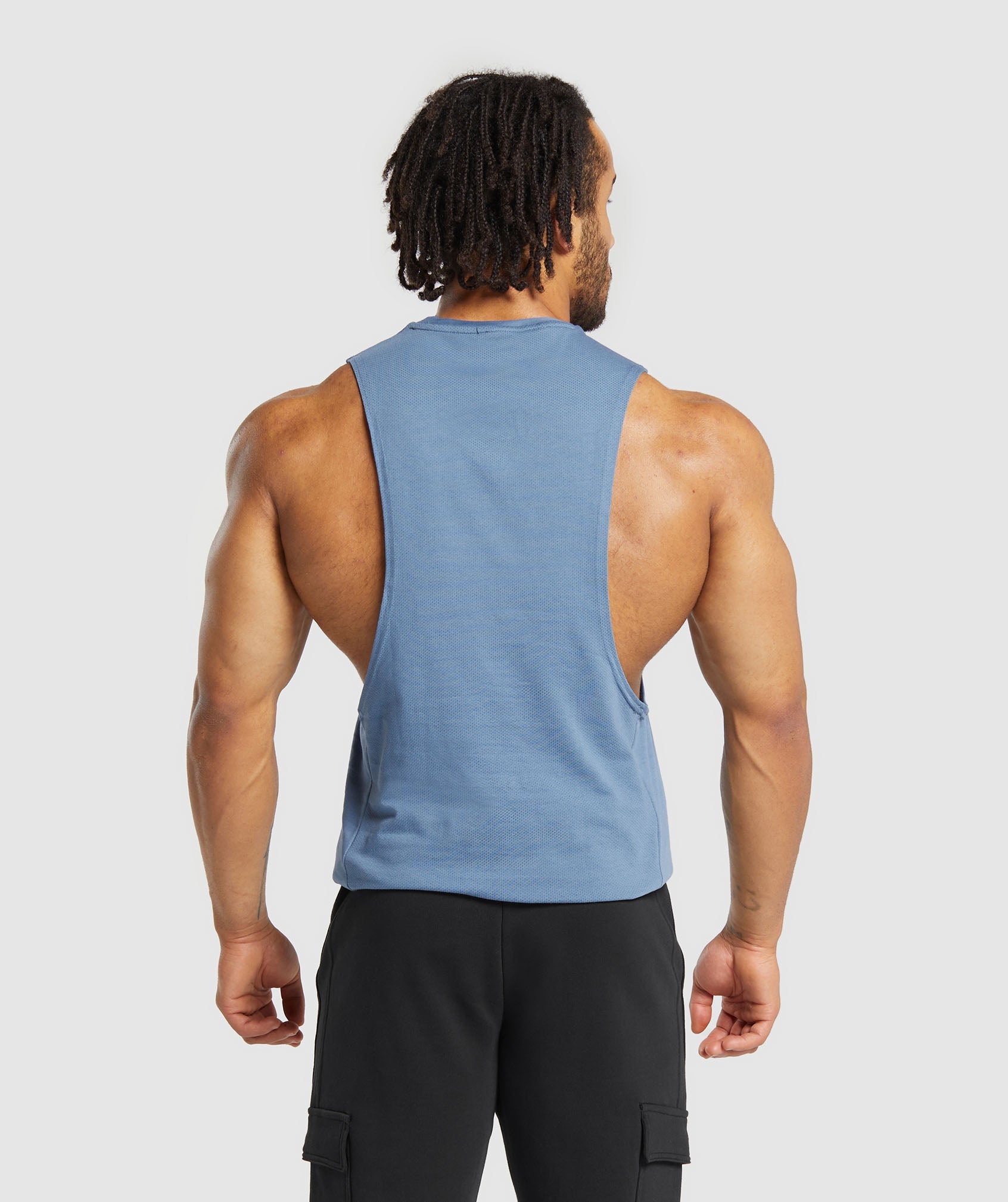 React Drop Arm Tank in Faded Blue - view 2