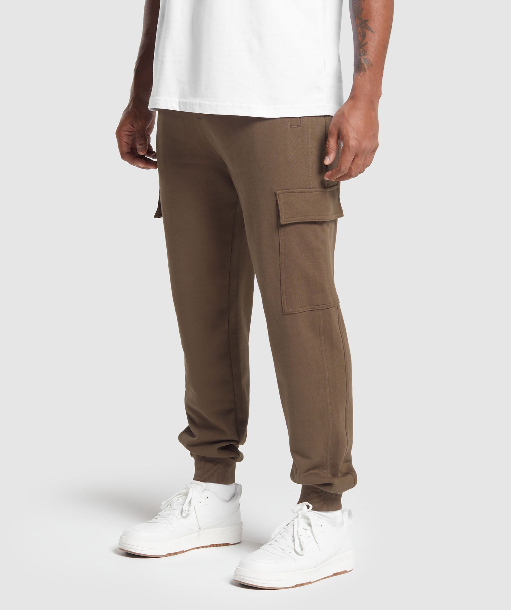 Rest Day Essentials Cargo Joggers in Penny Brown - view 3