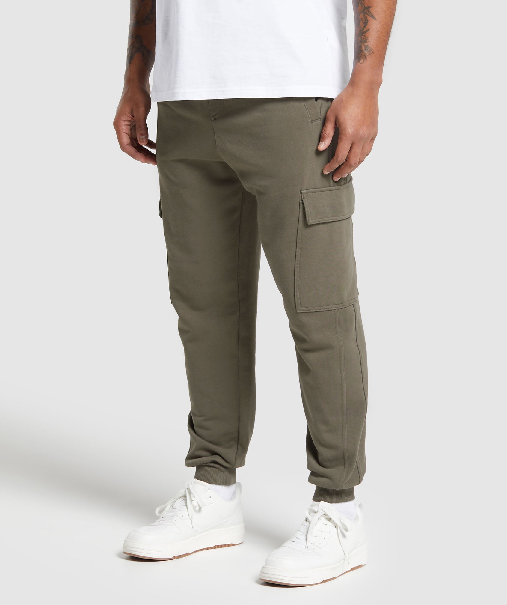 Rest Day Essentials Cargo Joggers in Camo Brown - view 3