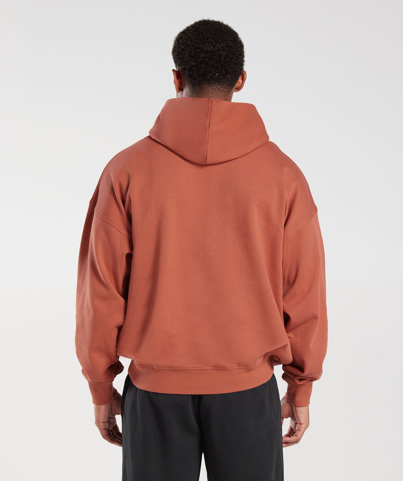 Rest Day Essentials Hoodie in Persimmon Red - view 2