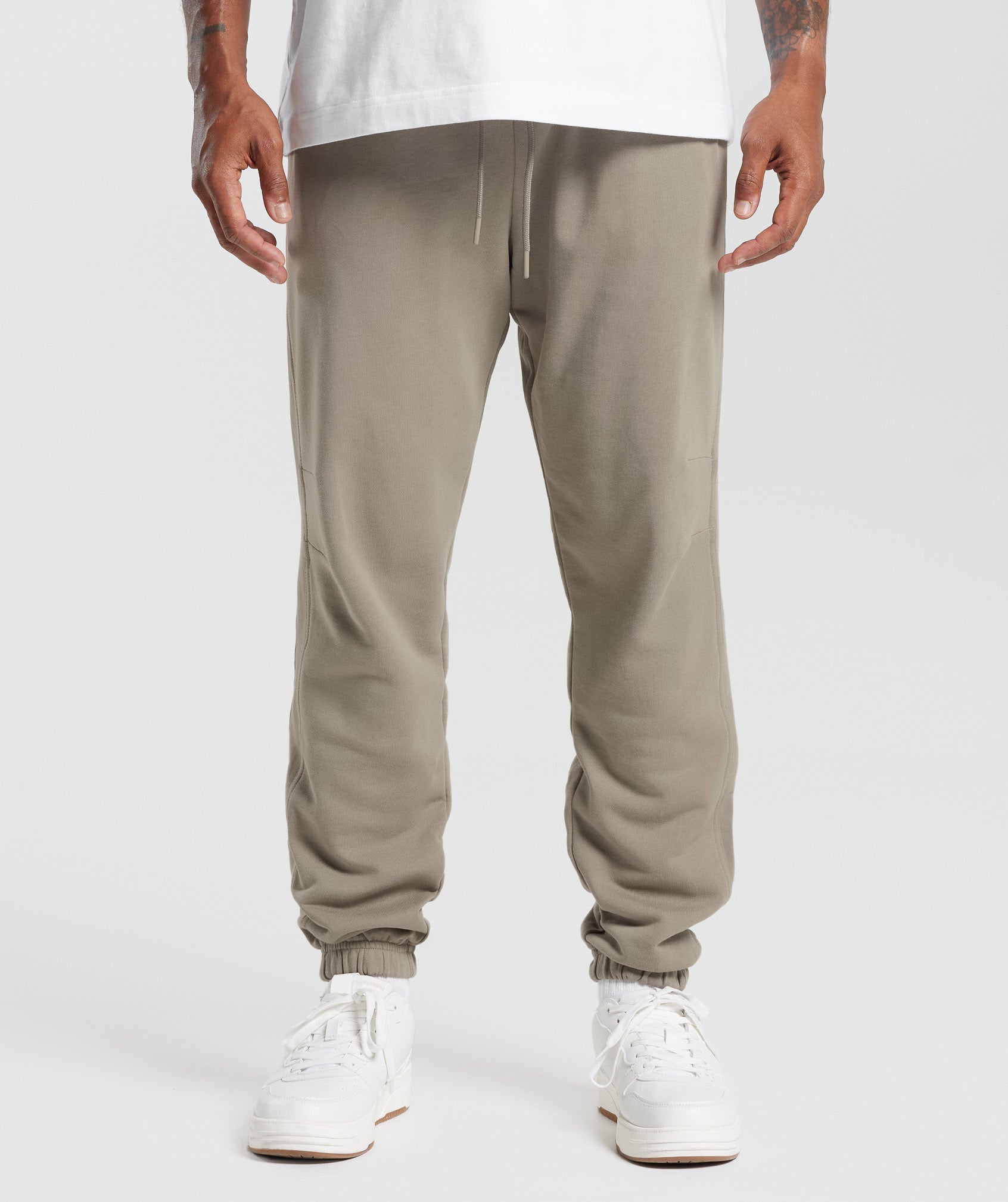 Baggy Essential Joggers - Washed Brown