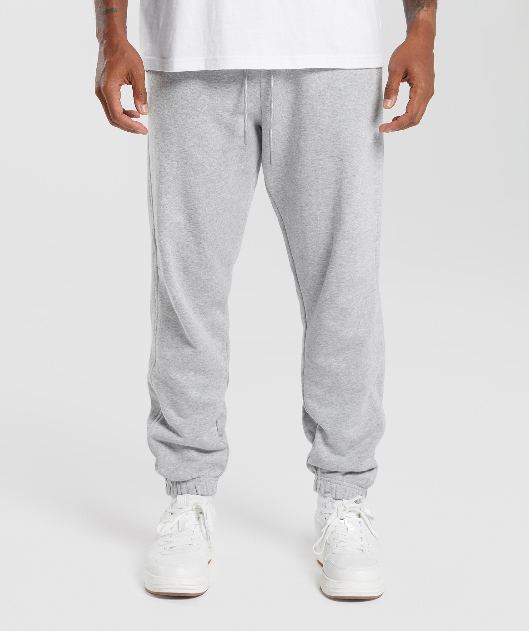 Nike Lounge essential fleece pants in grey marl