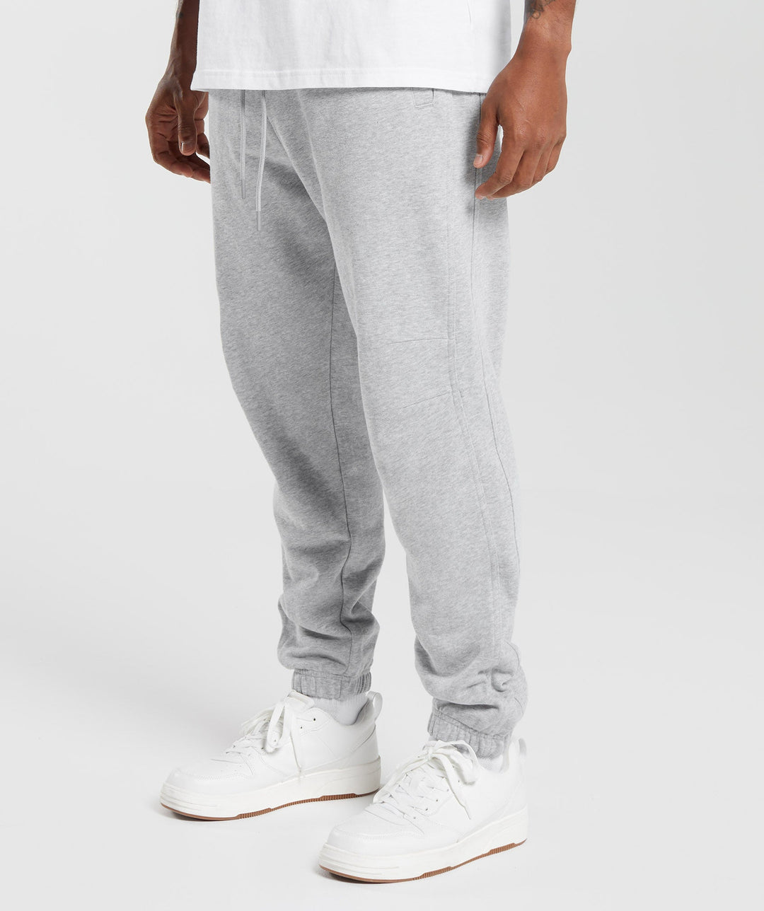 Gymshark Rest Day Essentials Joggers - Light Grey Core Marl | Gymshark