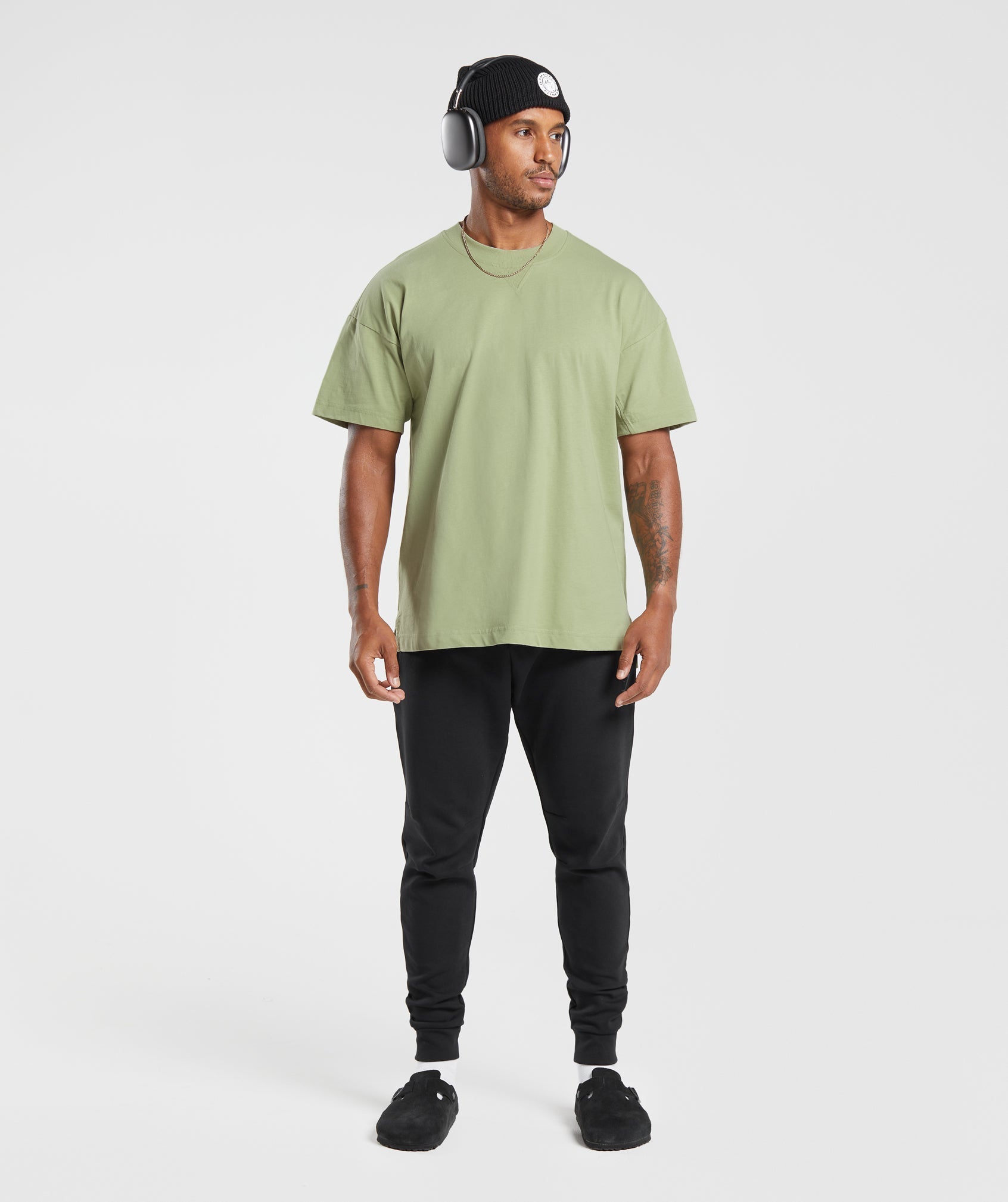 Rest Day Essentials T-Shirt in Light Sage Green - view 4