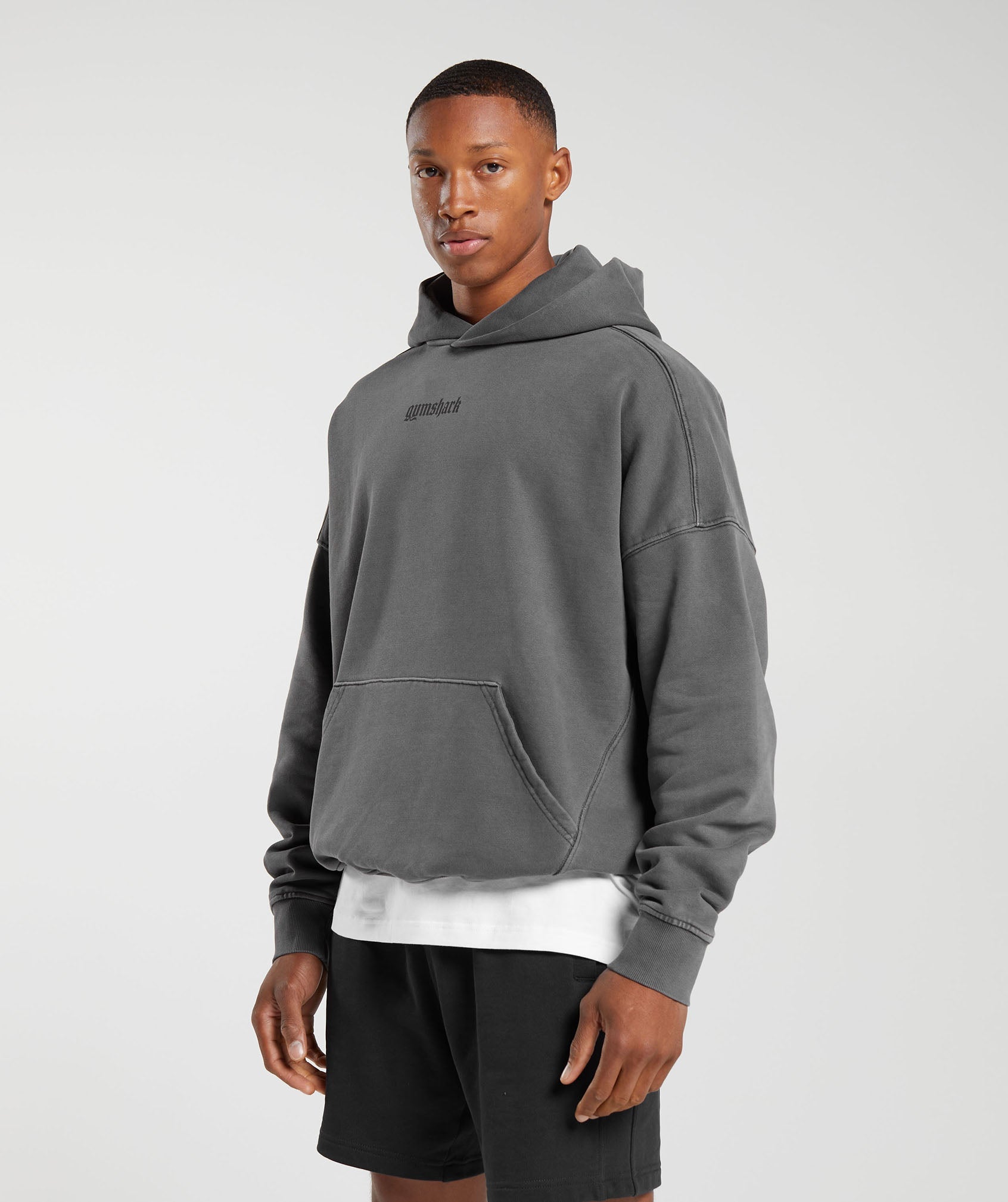 Heavyweight Hoodie in Black - view 3