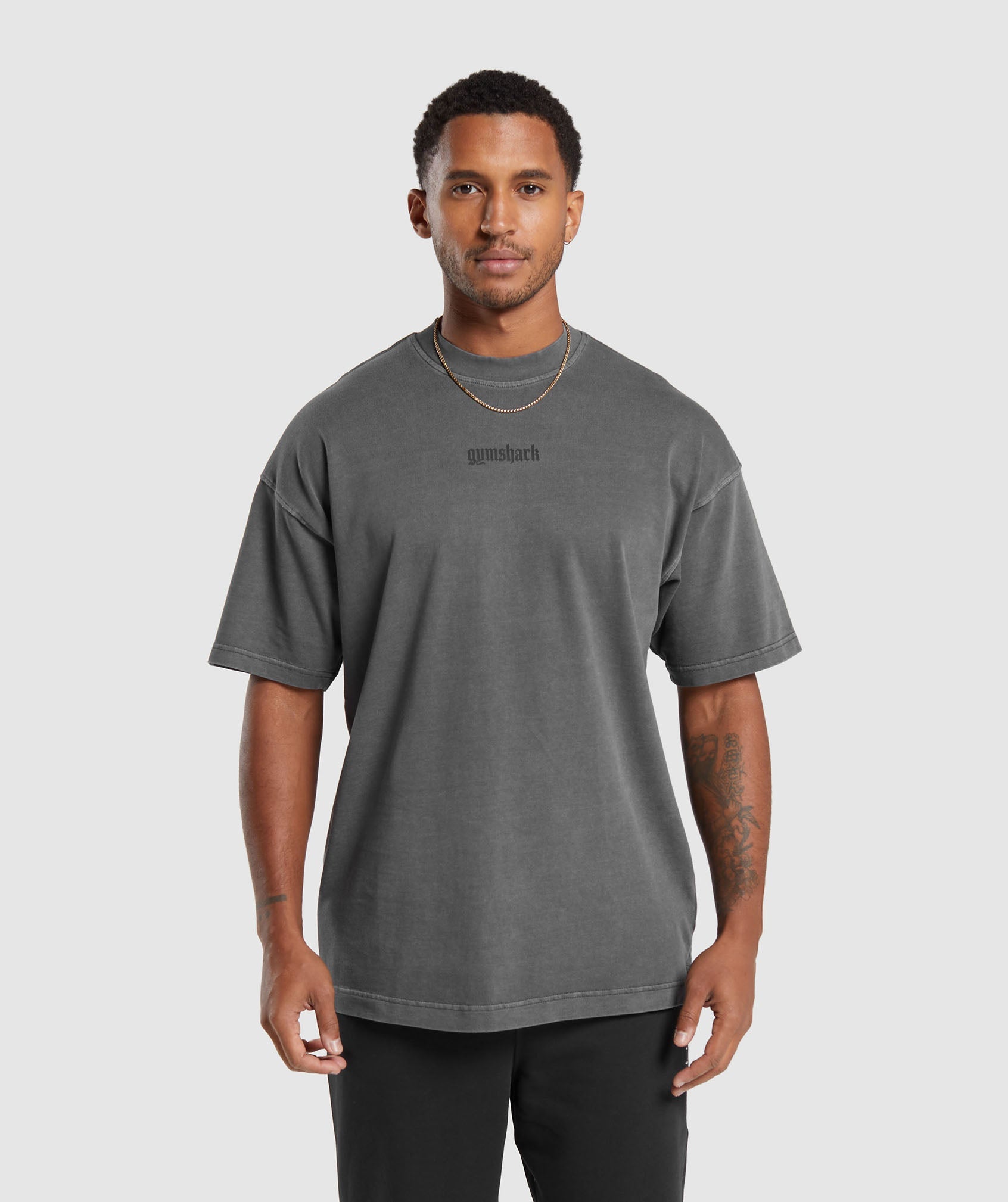 Gymshark Essential Oversized T-Shirt - Light Grey