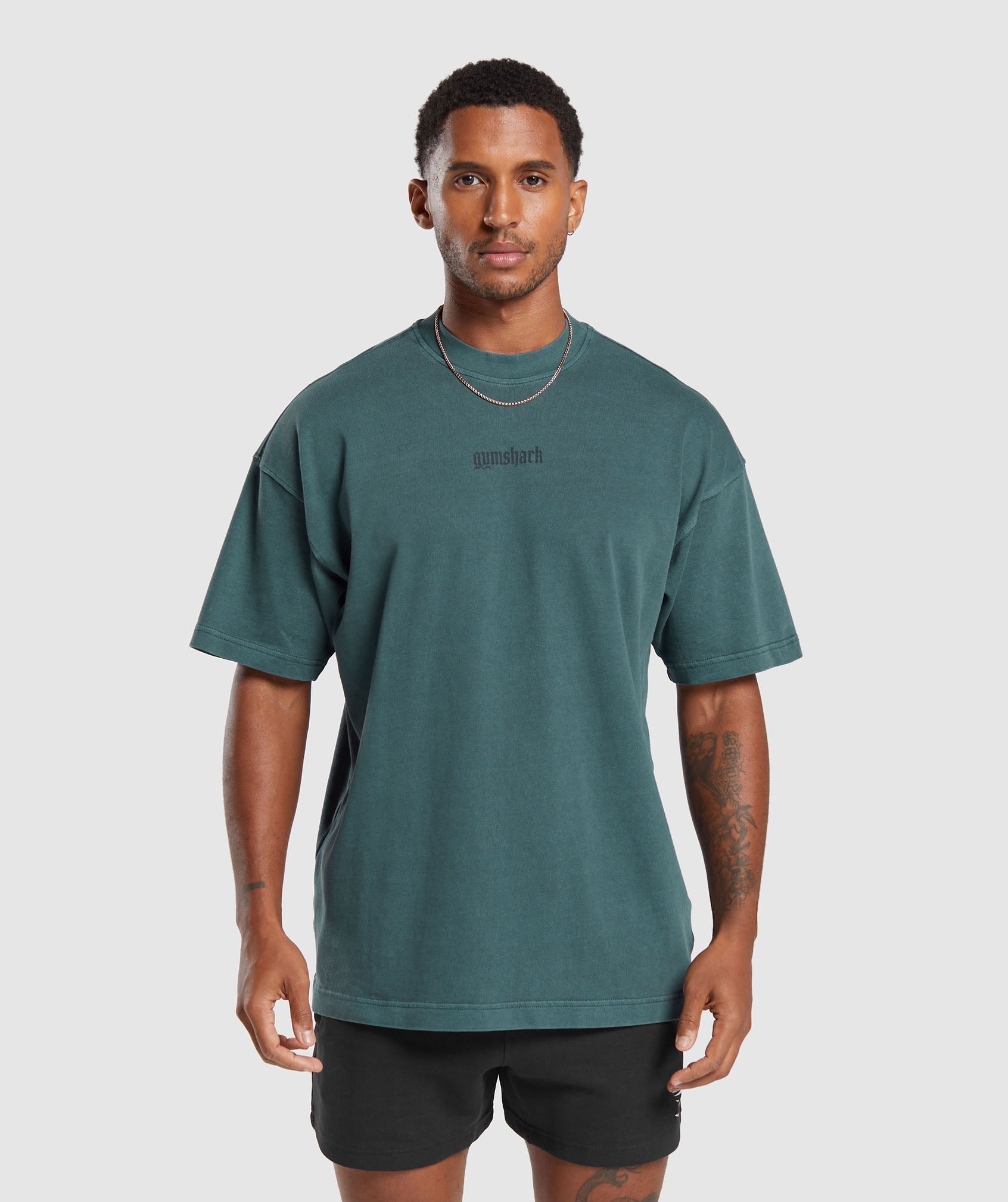 Heavyweight T-Shirt in Smokey Teal - view 1