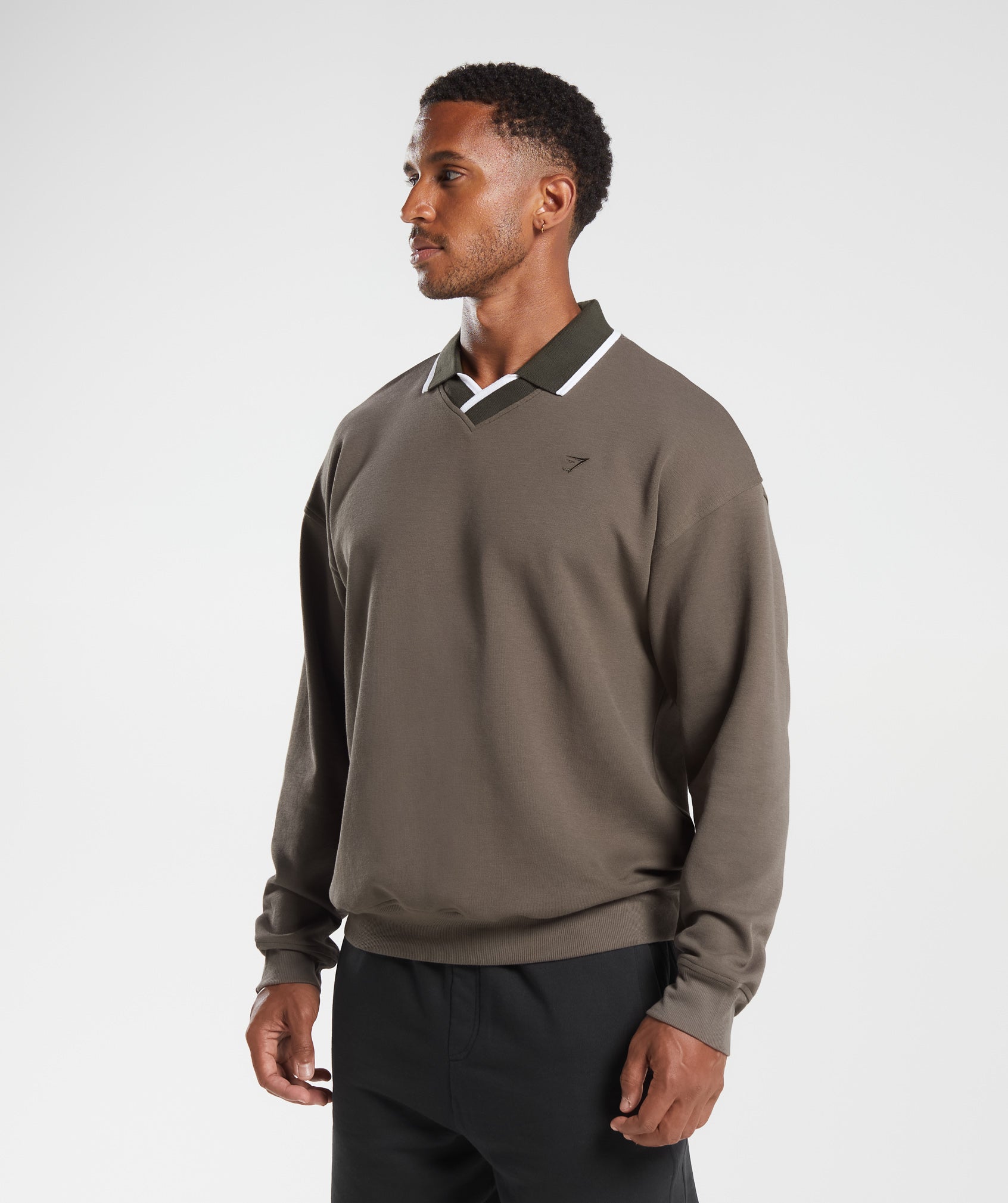 Rest Day Street Polo Pullover in Camo Brown - view 3
