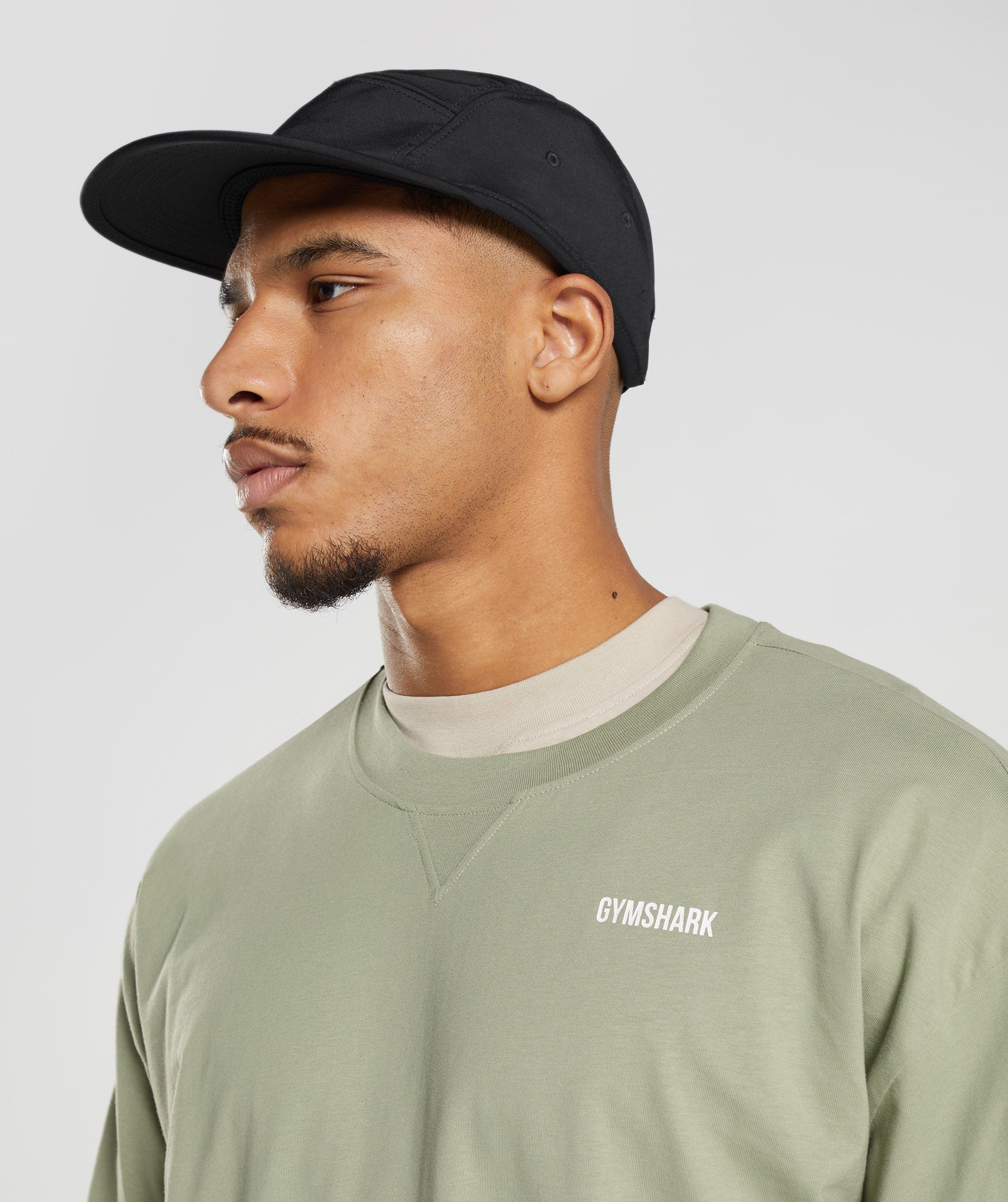 Rest Day Sweats Long Sleeve T-Shirt in Sage Green - view 6