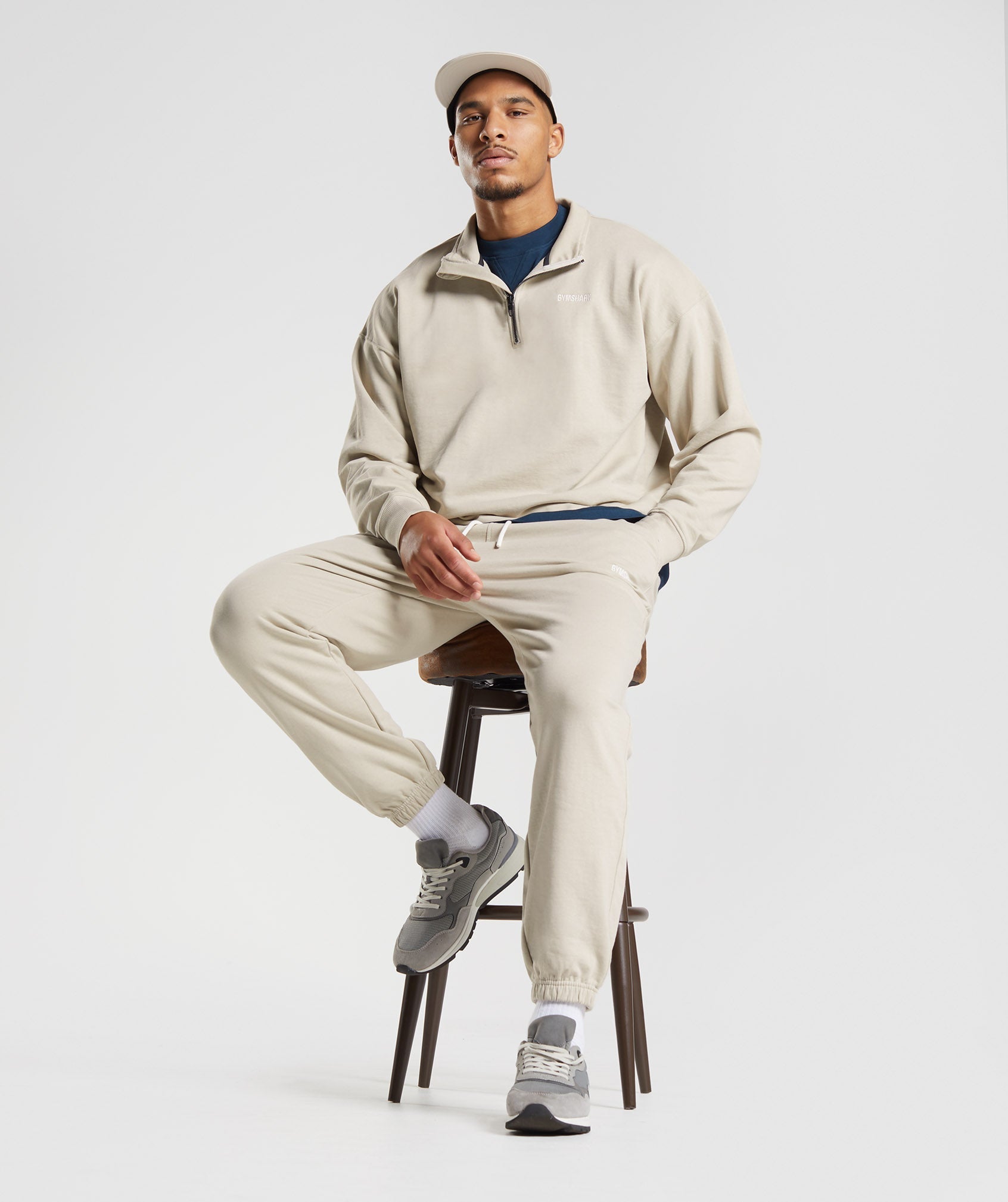 Rest Day Sweats Joggers in Pebble Grey - view 4