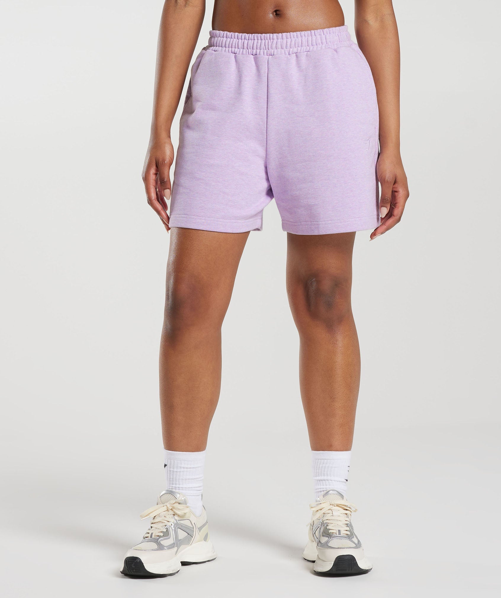 Rest Day Sweats Shorts in Aura Lilac Marl - view 1