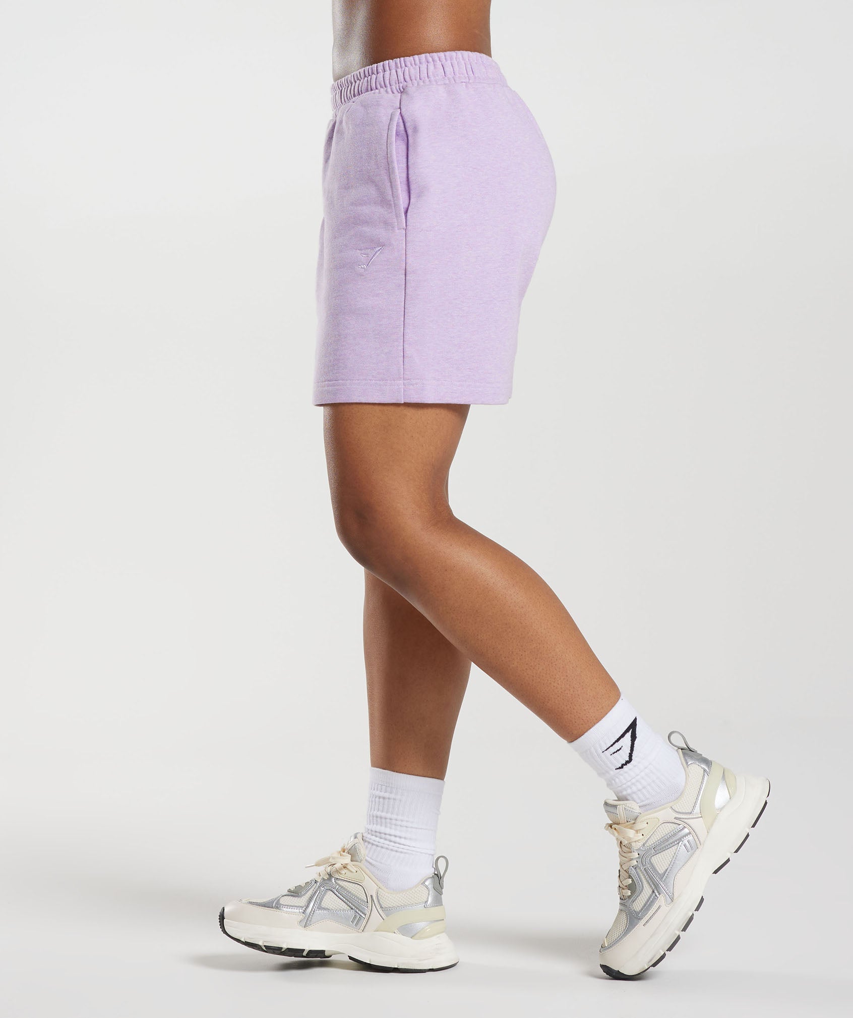 Rest Day Sweats Shorts in Aura Lilac Marl - view 3