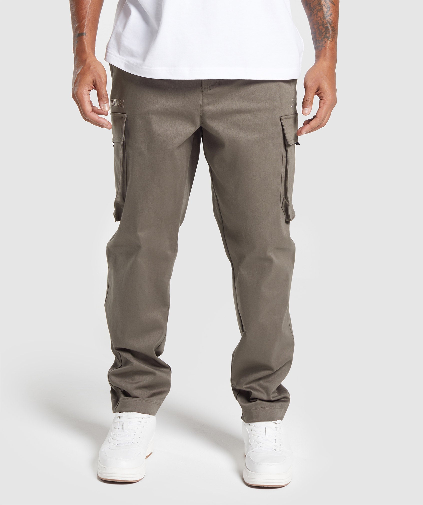 Rest Day Woven Cargo Pants in Camo Brown - view 2