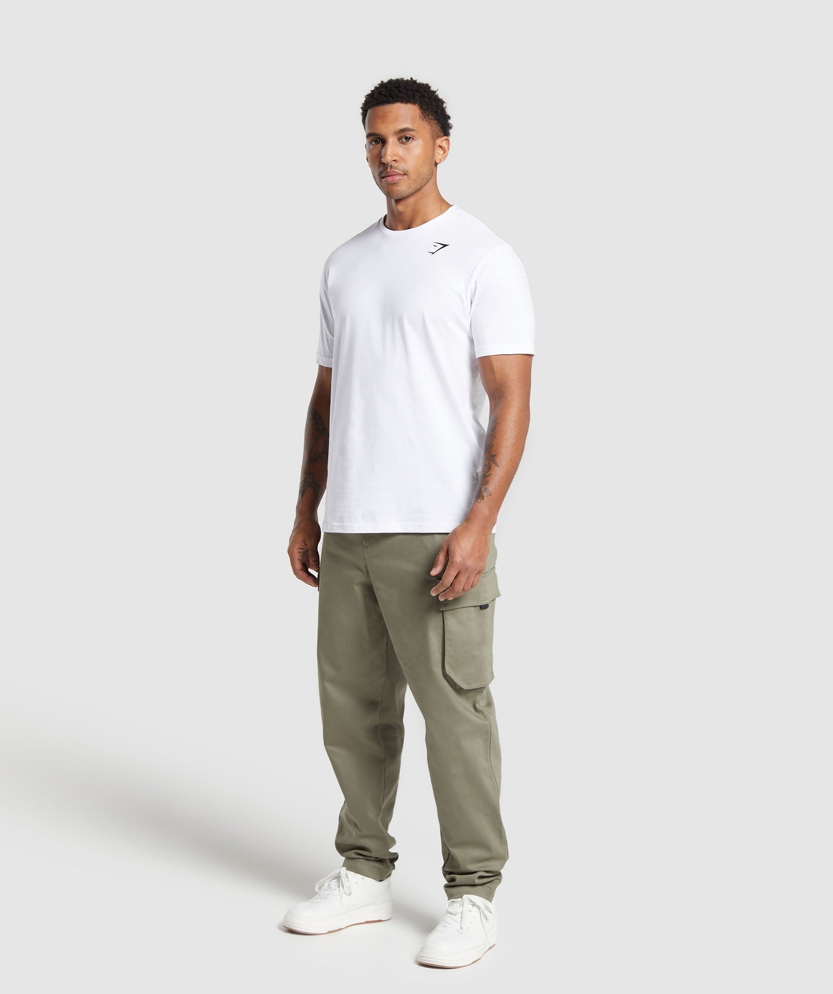 Rest Day Woven Cargo Pants in Utility Green - view 4