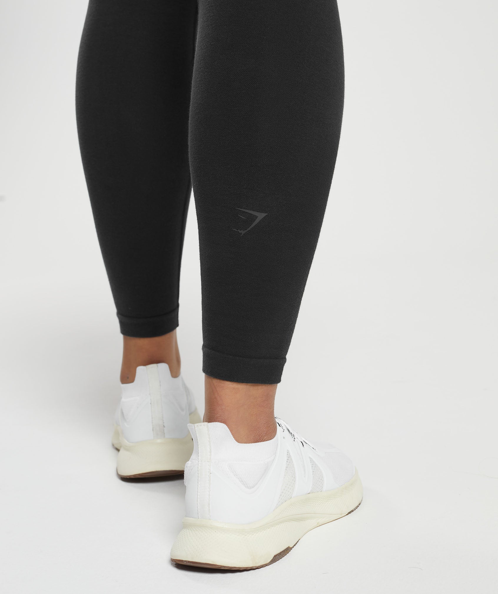 Cotton Seamless Leggings in Black - view 5