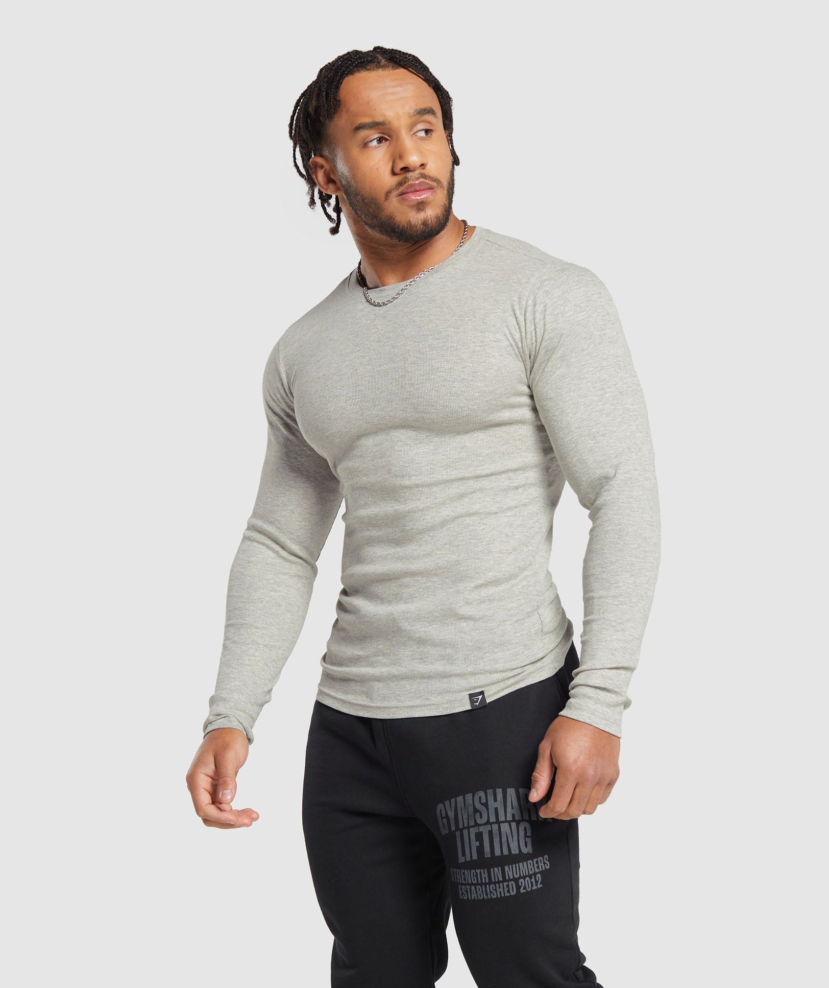 Ribbed Long Sleeve T-Shirt