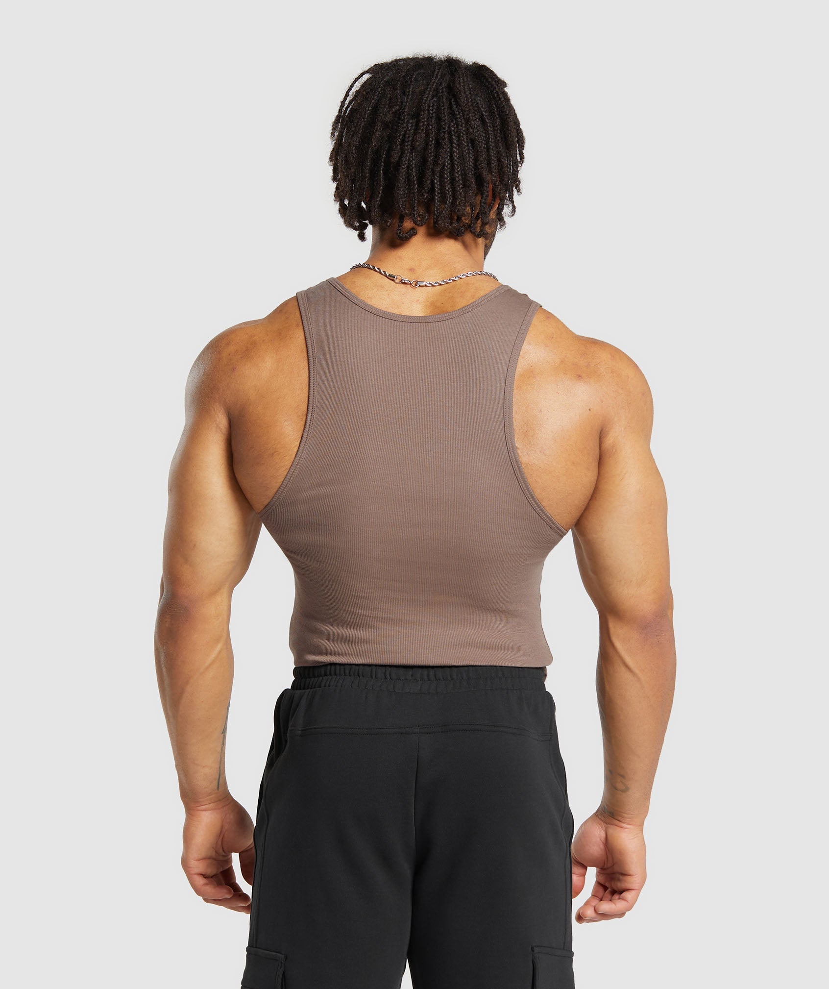 Ribbed Tank 3 Pack in Ecru White/Mocha Mauve/Slate Teal - view 3