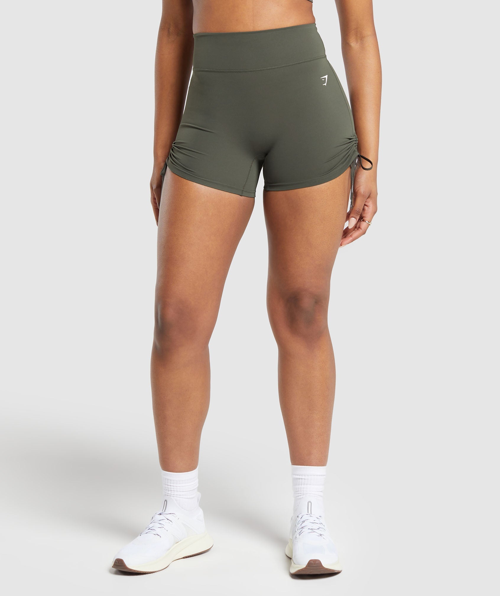 Ruche Shorts- Strength Green in null - view 1