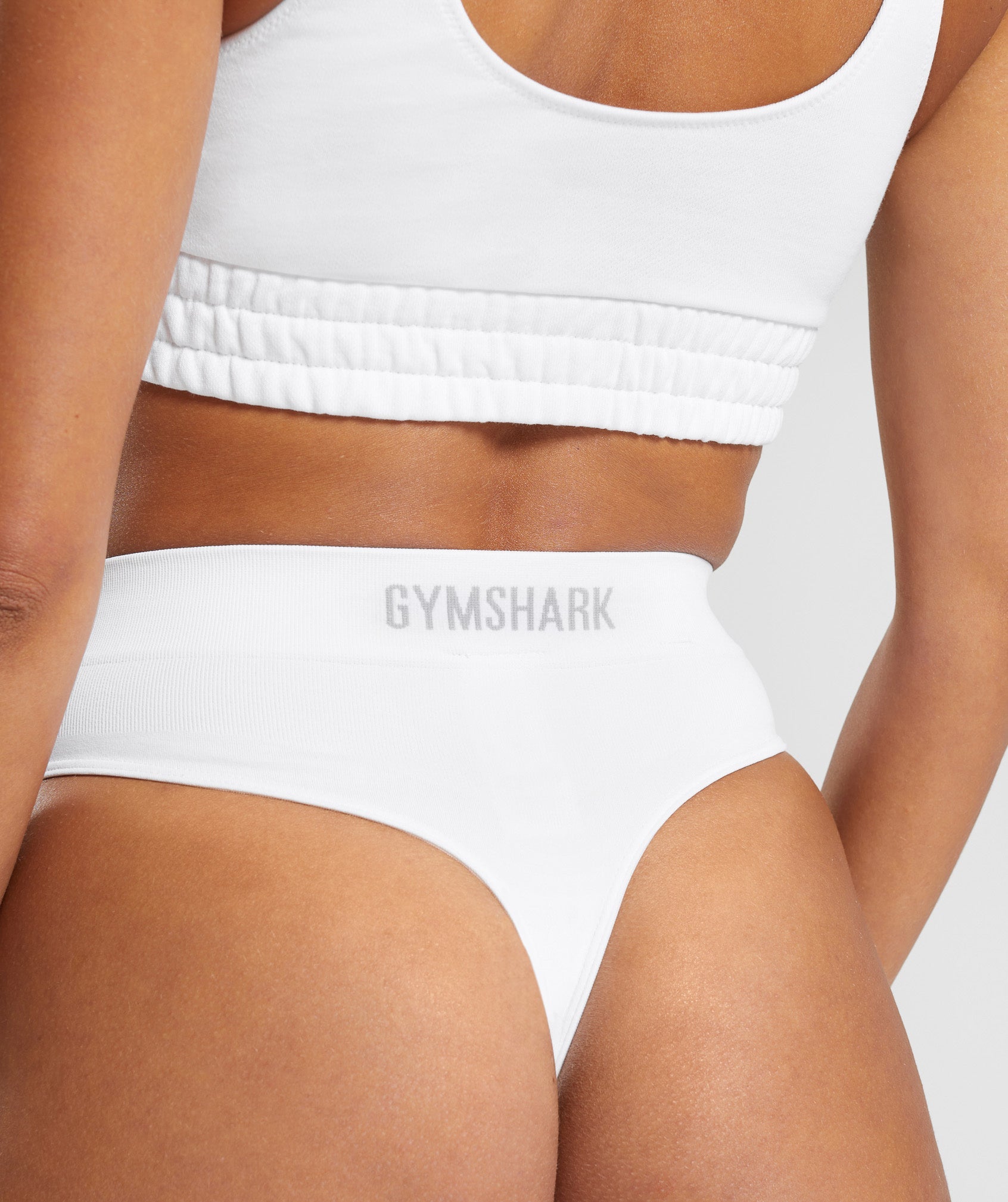 Gymshark Seamless Thong - White