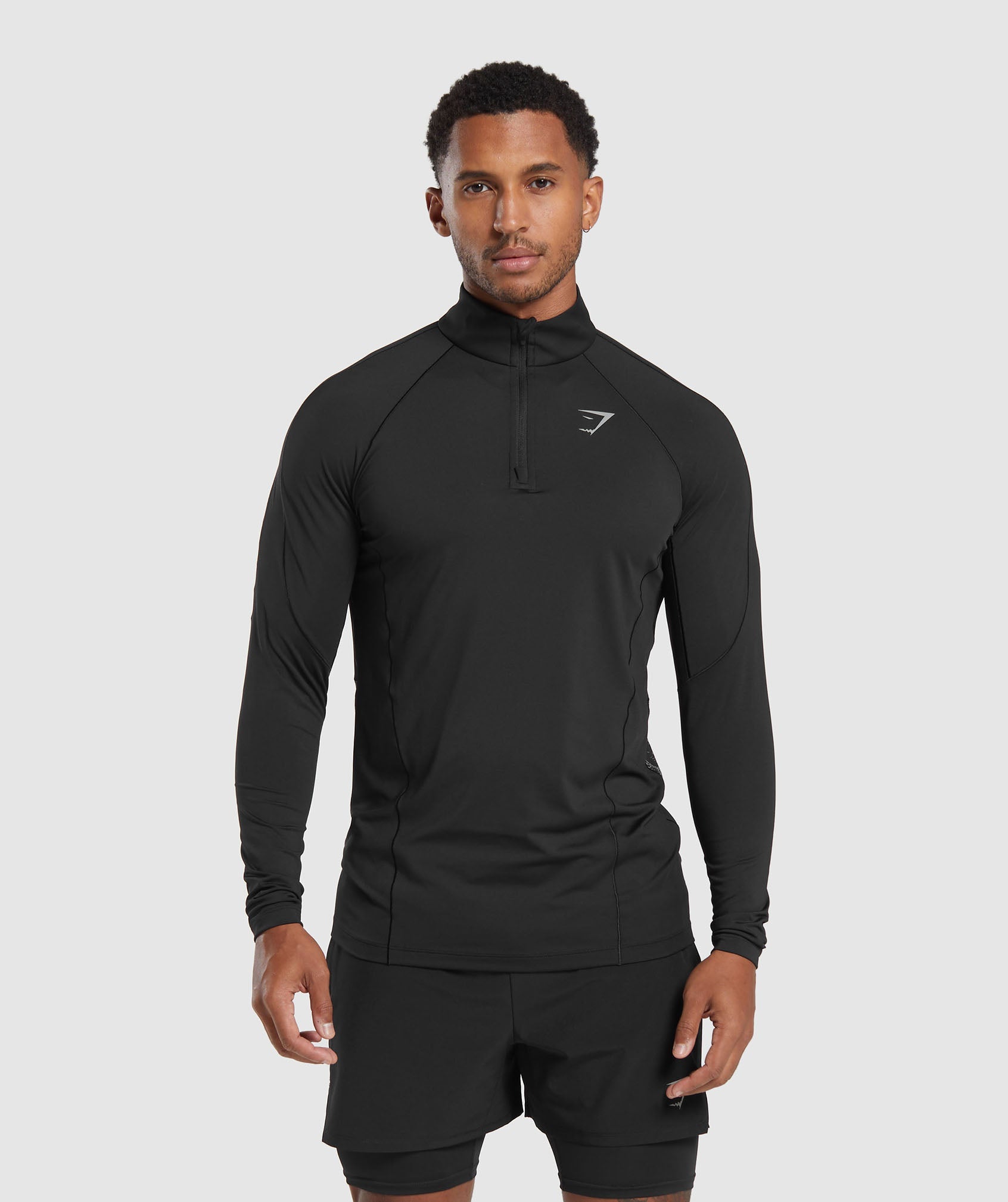 Speed 1/4 Zip en Black