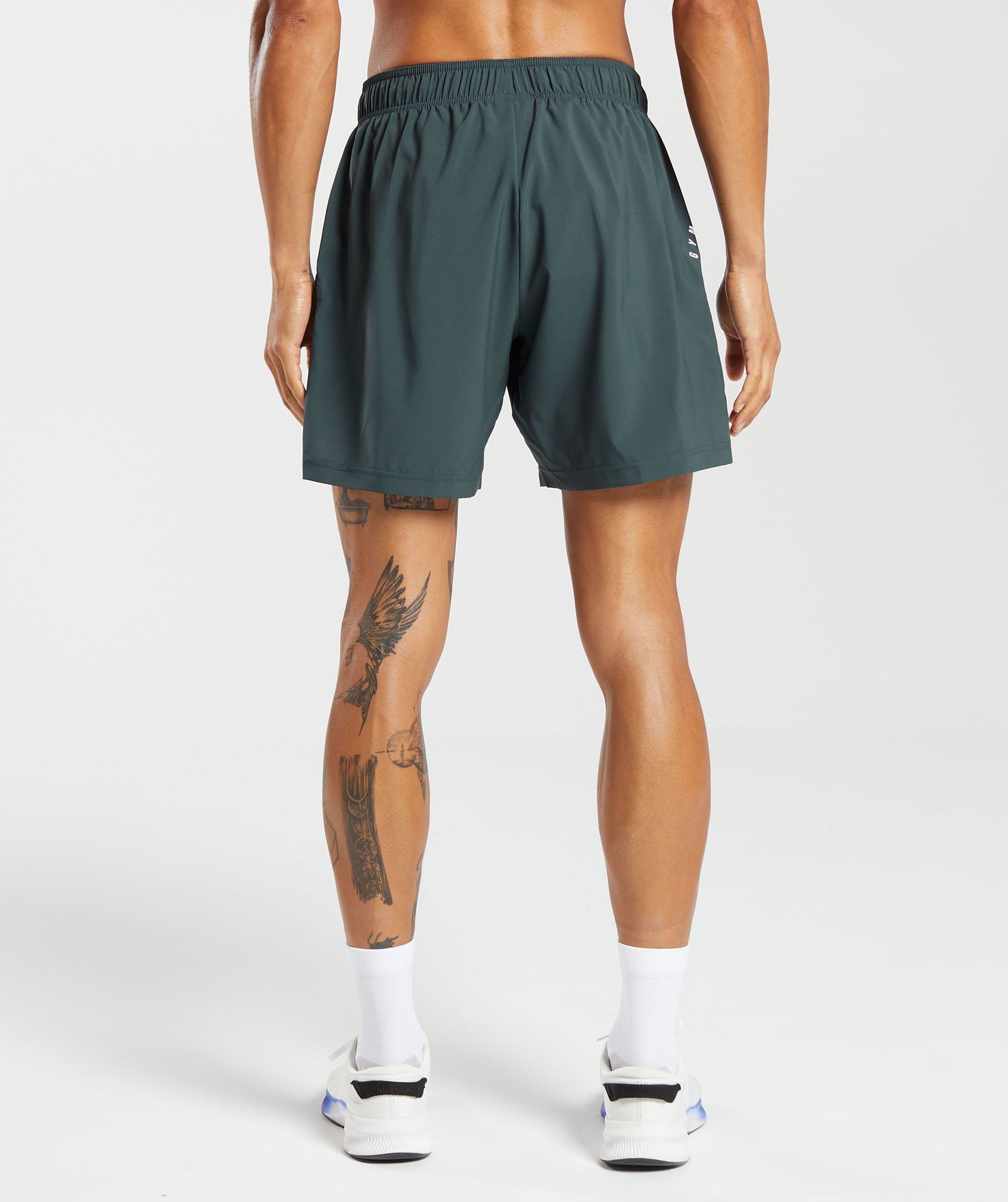 Gymshark Sport 7 Shorts - Fog Green/Black