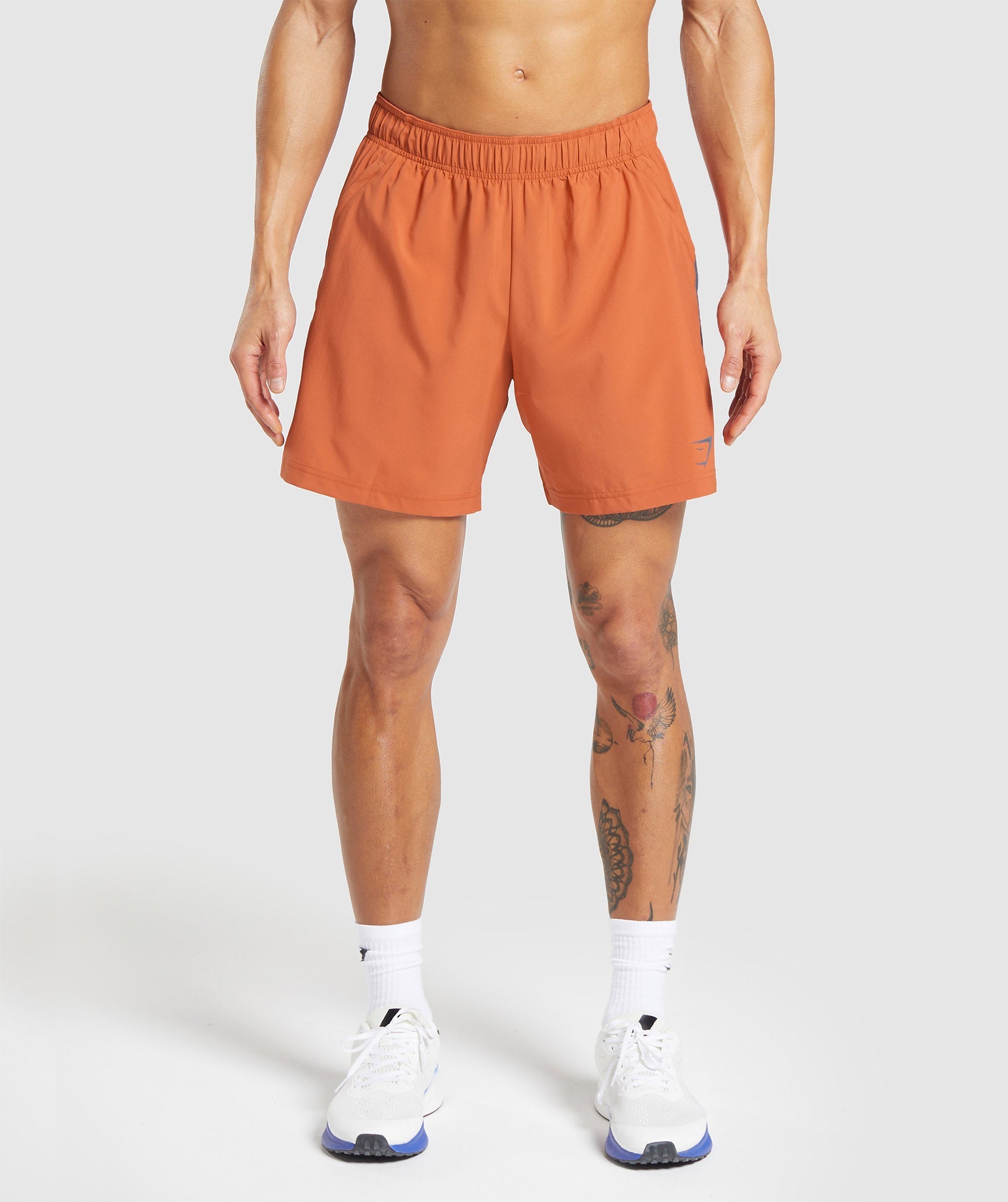 Sport 7" Shorts in Muted Orange/Titanium Blue - view 5