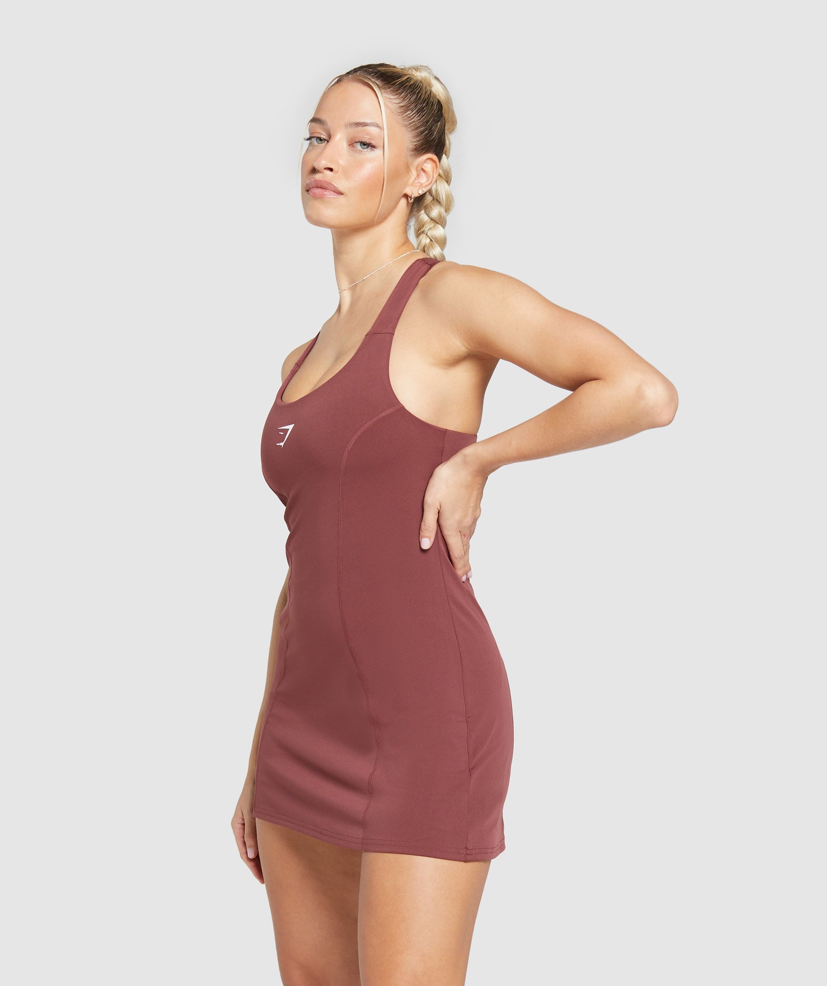 Sport Dress in Burgundy Brown - view 3