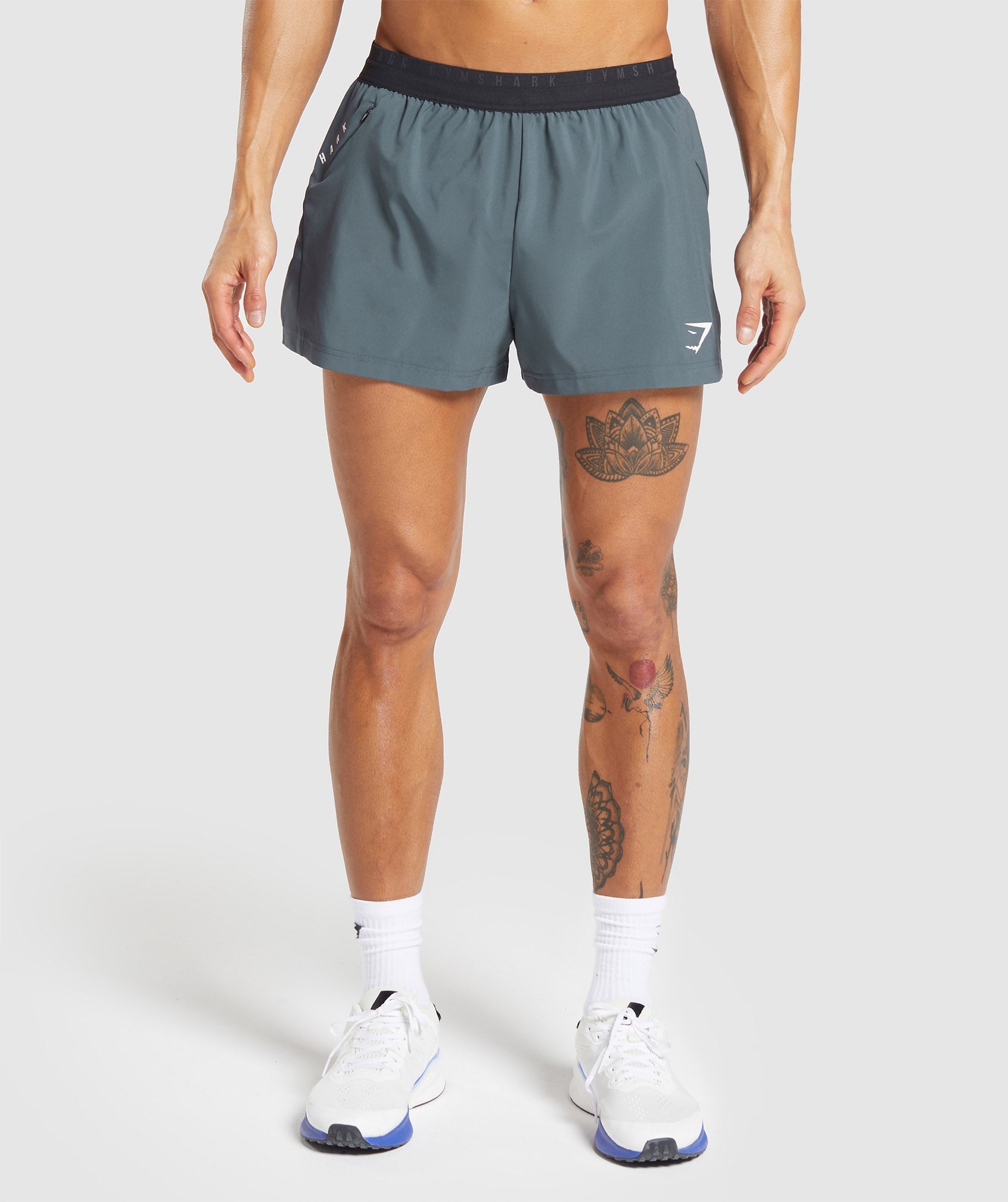 Sport Run 3" Shorts in Titanium Blue - view 3