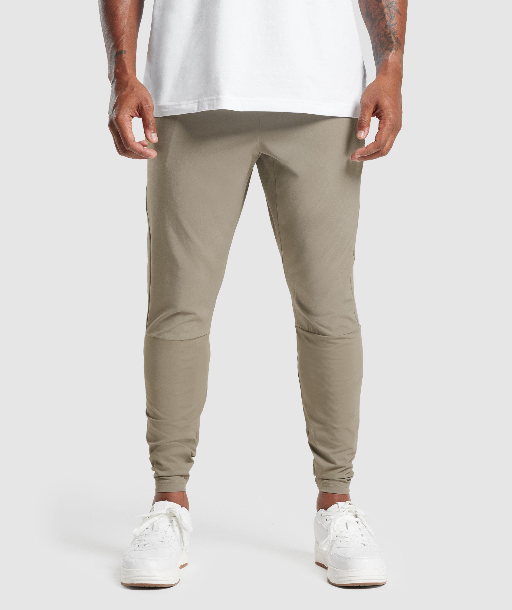 Sport Run Pants in Linen Brown - view 1