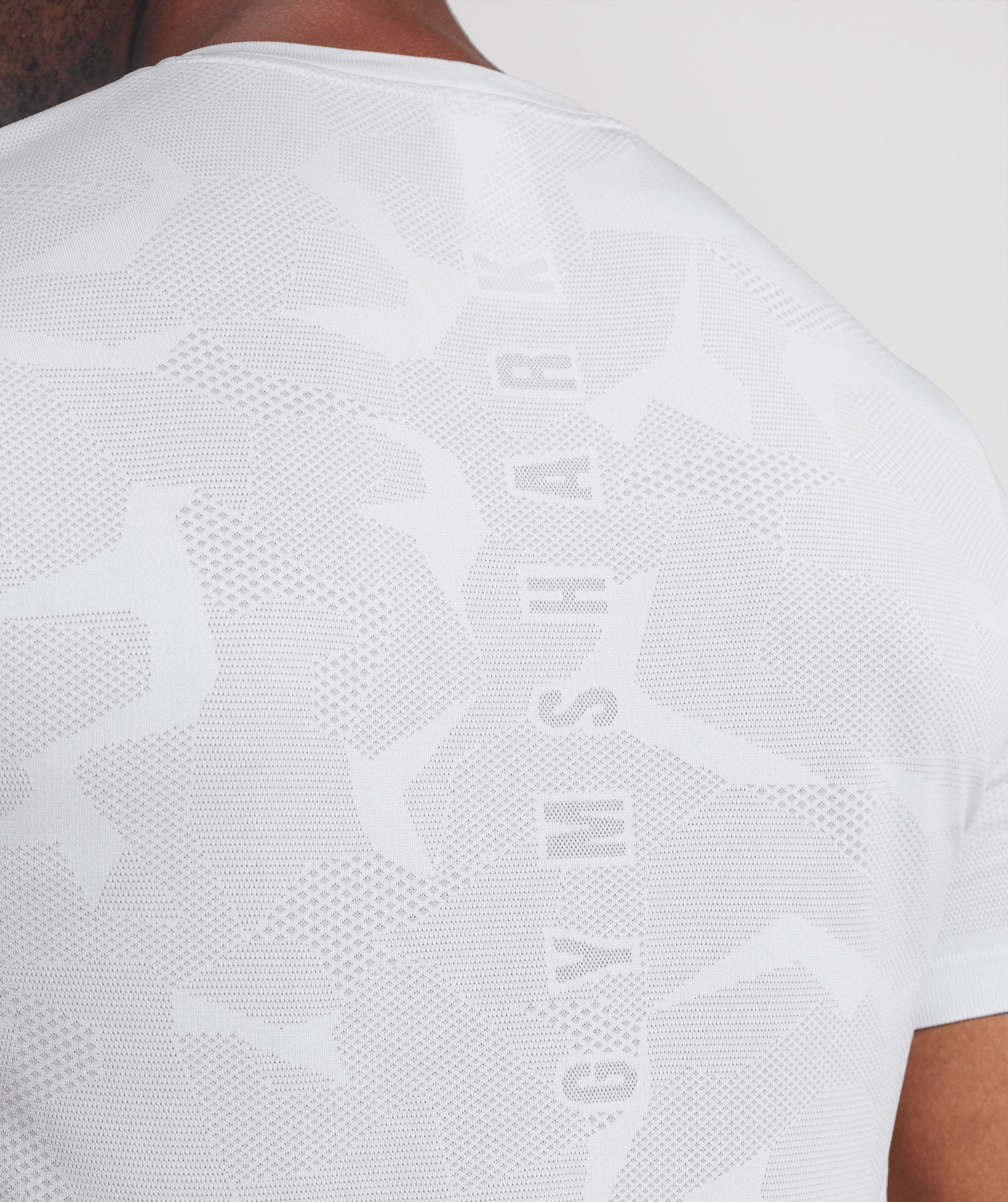 Sport Seamless T-Shirt in White/Smokey Grey - view 6