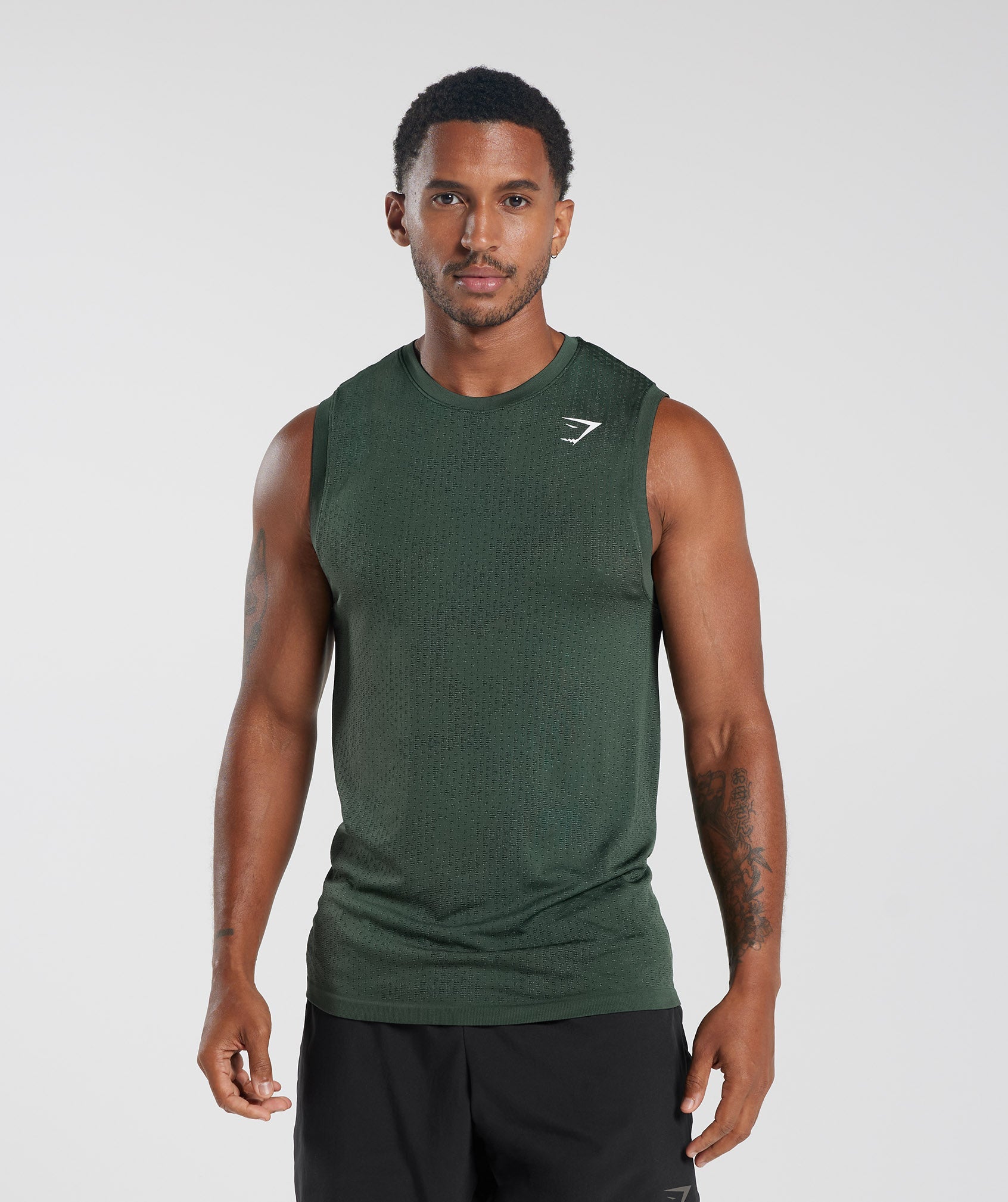 Sport Seamless Tank in Fog Green/Black is out of stock