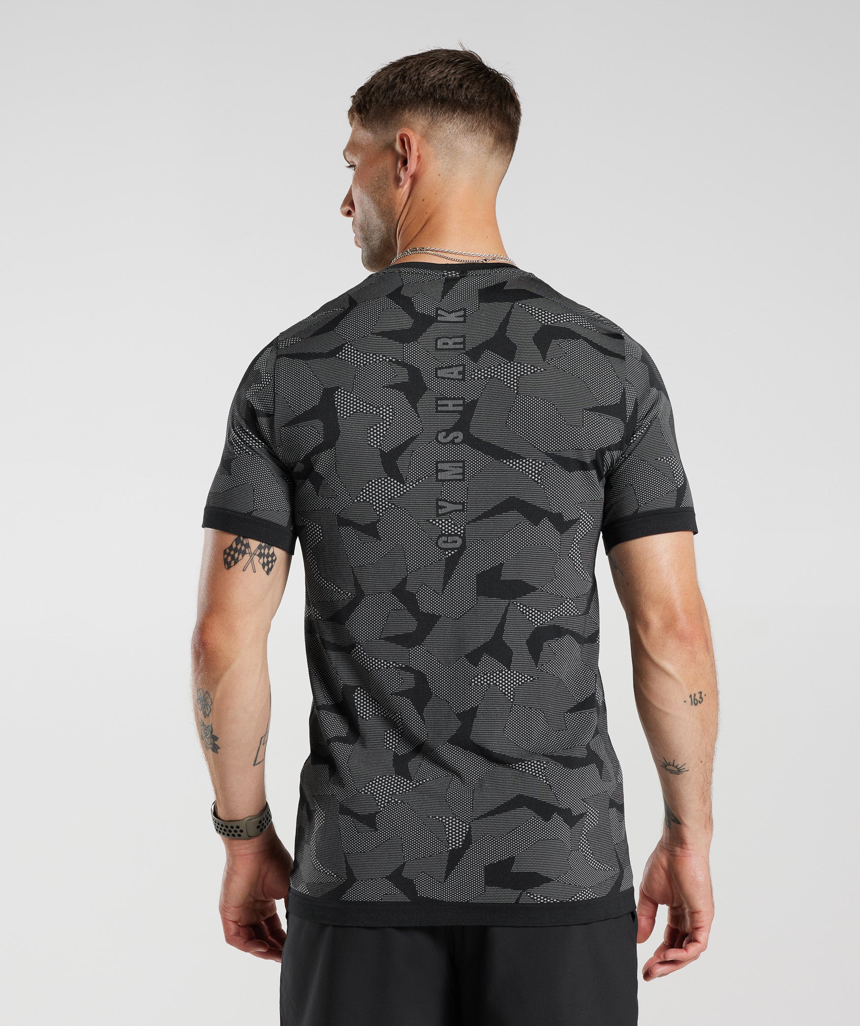 Gymshark Sport Seamless T-Shirt - Black/Light Grey